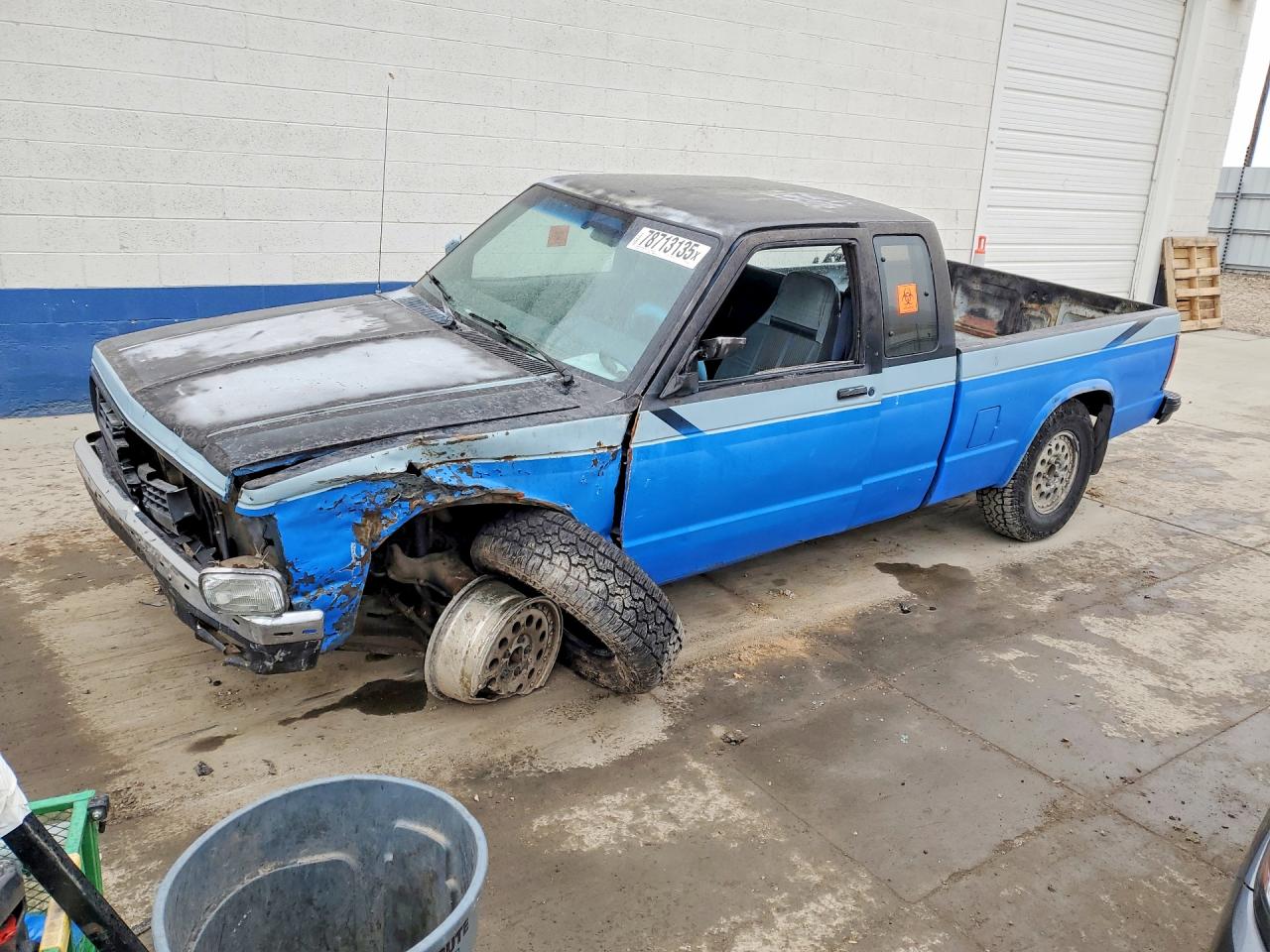 1992 Chev S Truck S10 Blue vin: 1GCDT19ZXN2160947