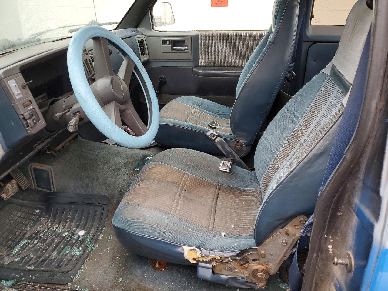 1992 Chev S Truck S10 Blue vin: 1GCDT19ZXN2160947