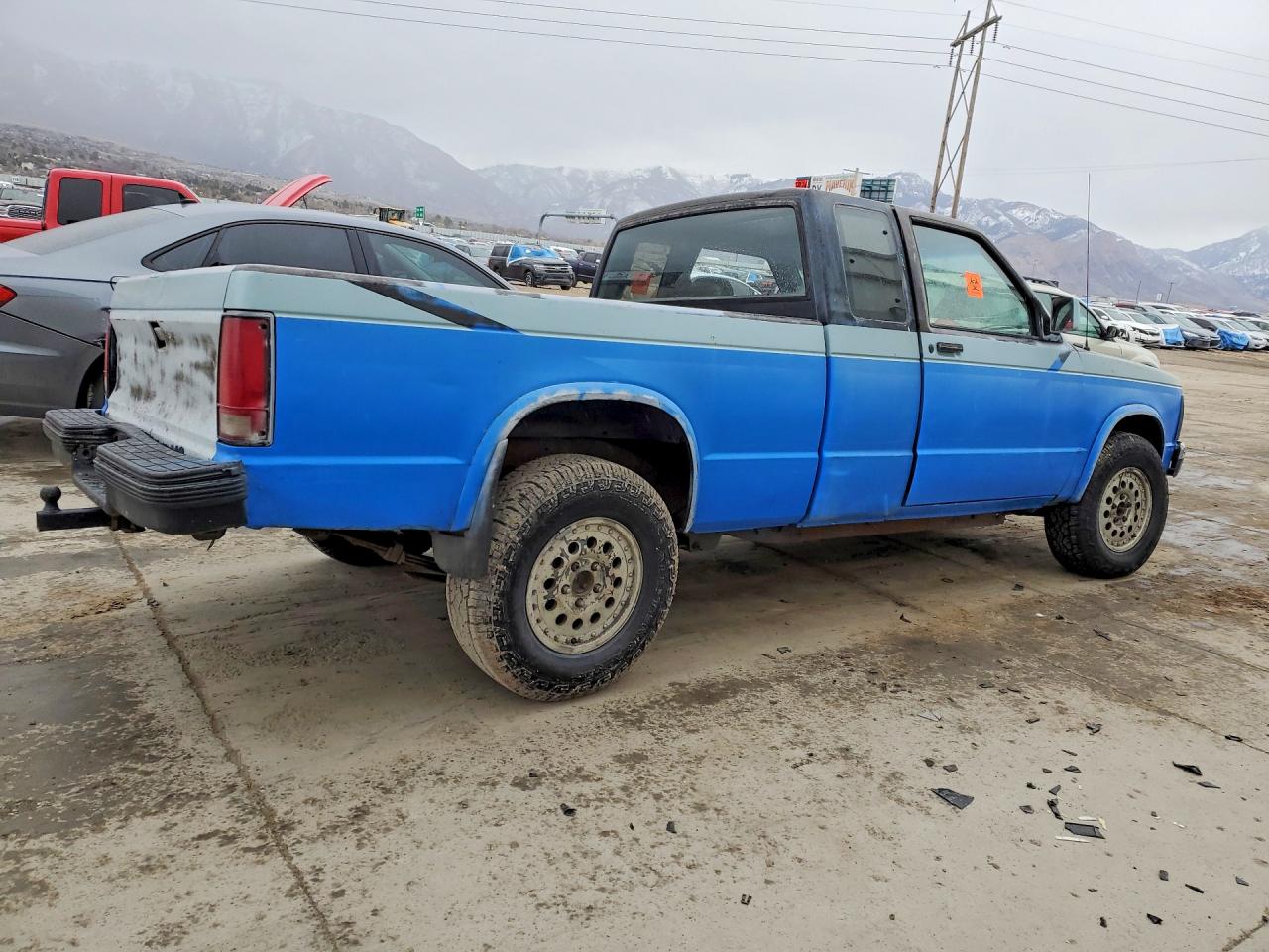 1992 Chev S Truck S10 Blue vin: 1GCDT19ZXN2160947