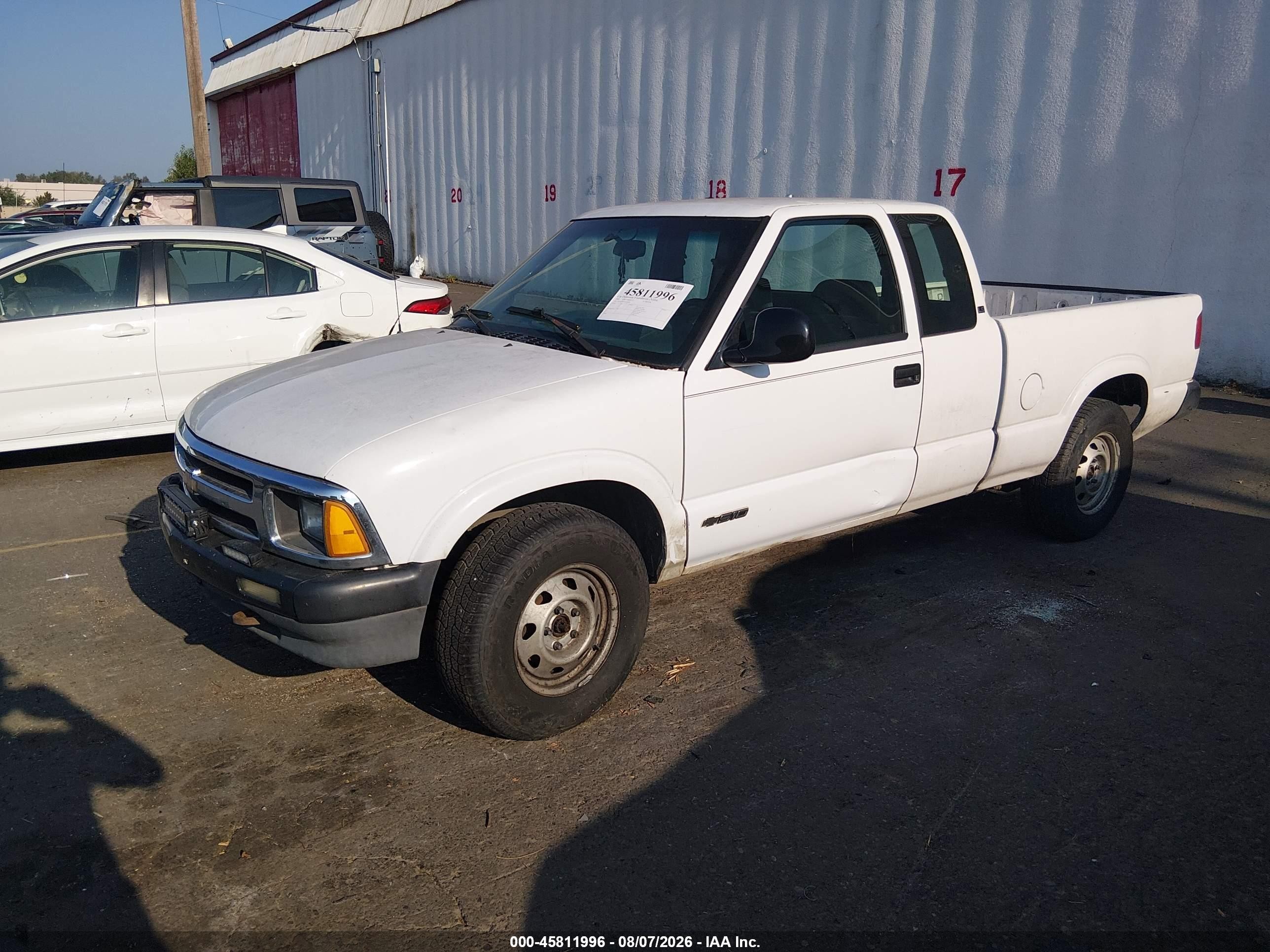 1995 Chevrolet S Truck S10 Белый vin: 1GCDT19ZXS8231587