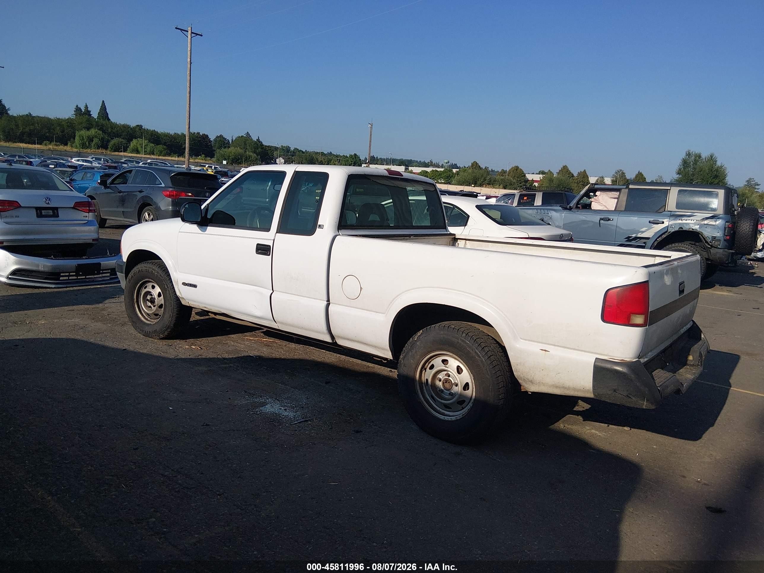 1995 Chevrolet S Truck S10 Белый vin: 1GCDT19ZXS8231587