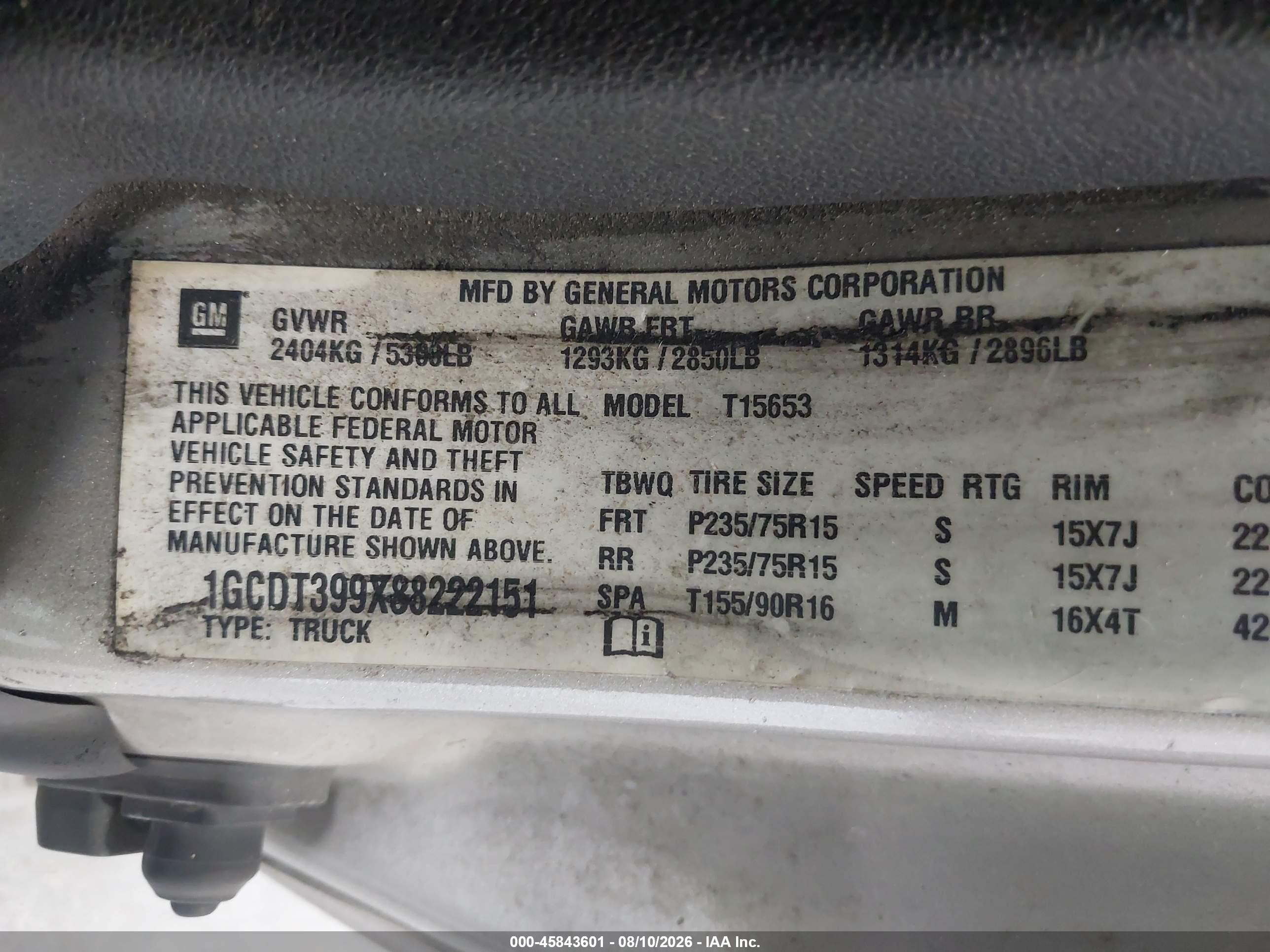 2008 Chevrolet Colorado Lt Gray vin: 1GCDT399X88222151