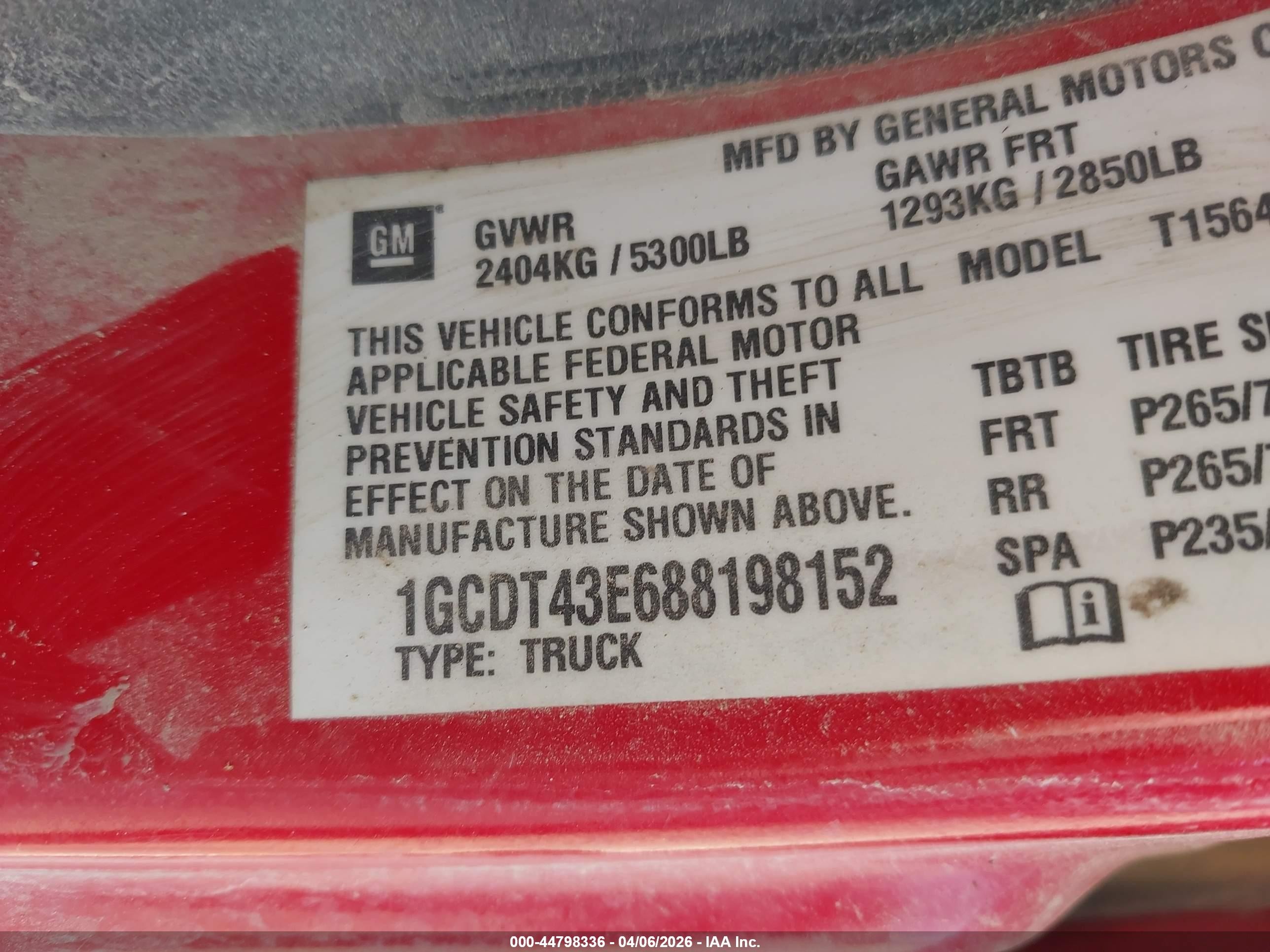 2008 Chevrolet Colorado Lt Red vin: 1GCDT43E688198152