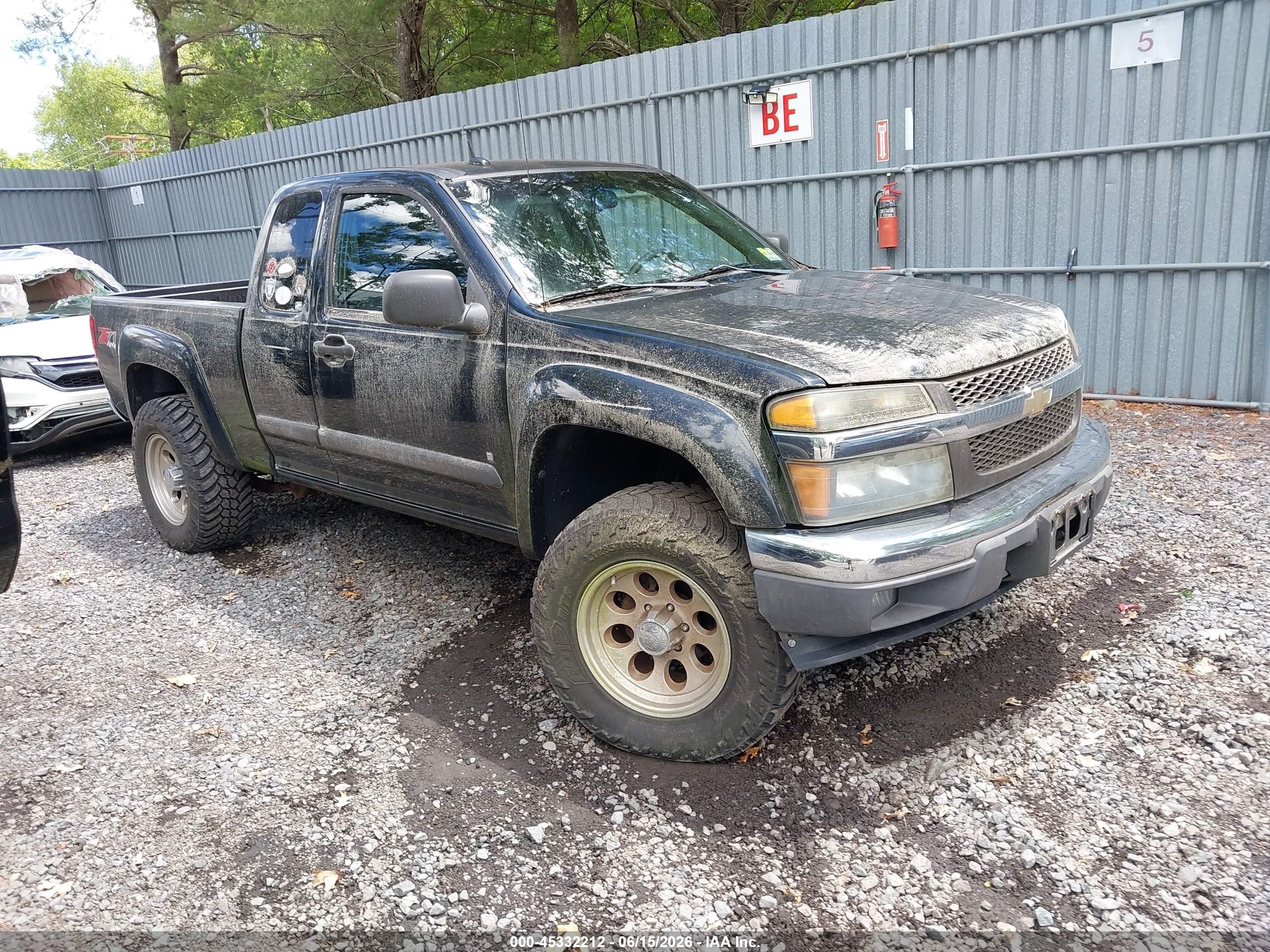 2008 Chevrolet Colorado Lt Black vin: 1GCDT49E088213218