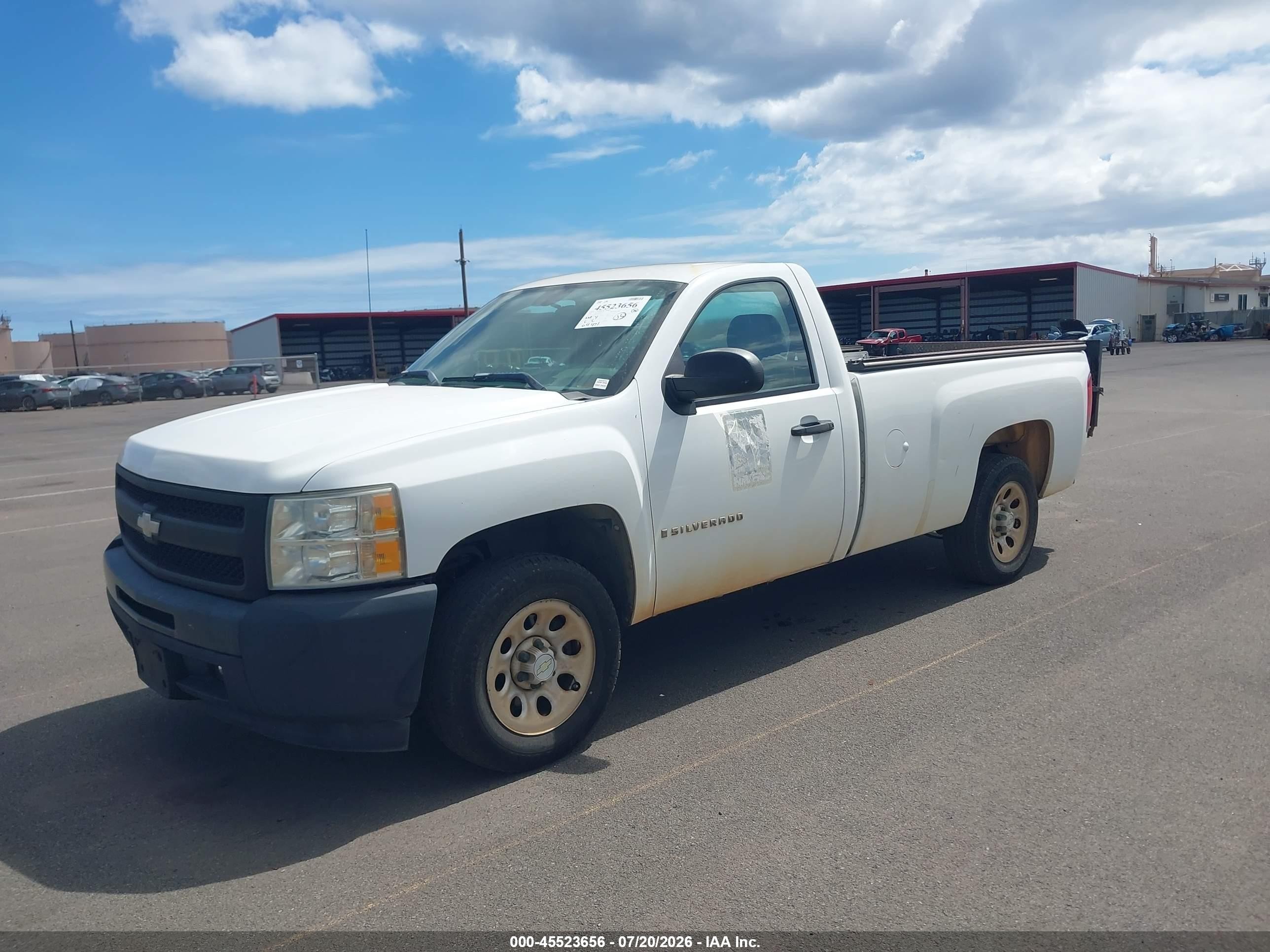 2009 Chevrolet Silverado 1500 Work Truck White vin: 1GCEC14069Z185791