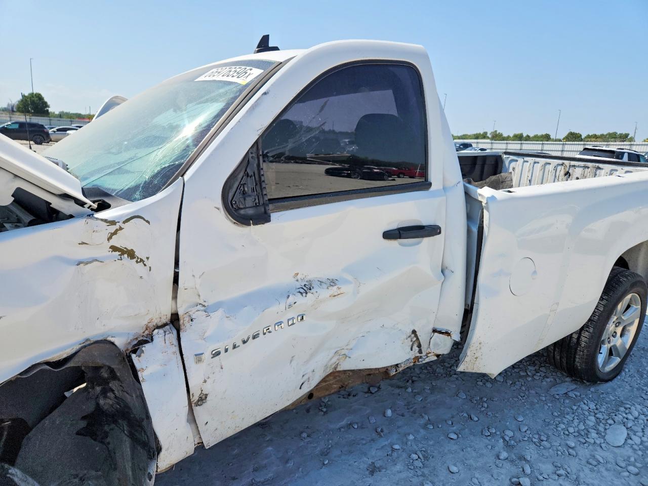 2008 Chevrolet Silverado C1500 White vin: 1GCEC14C08Z272904