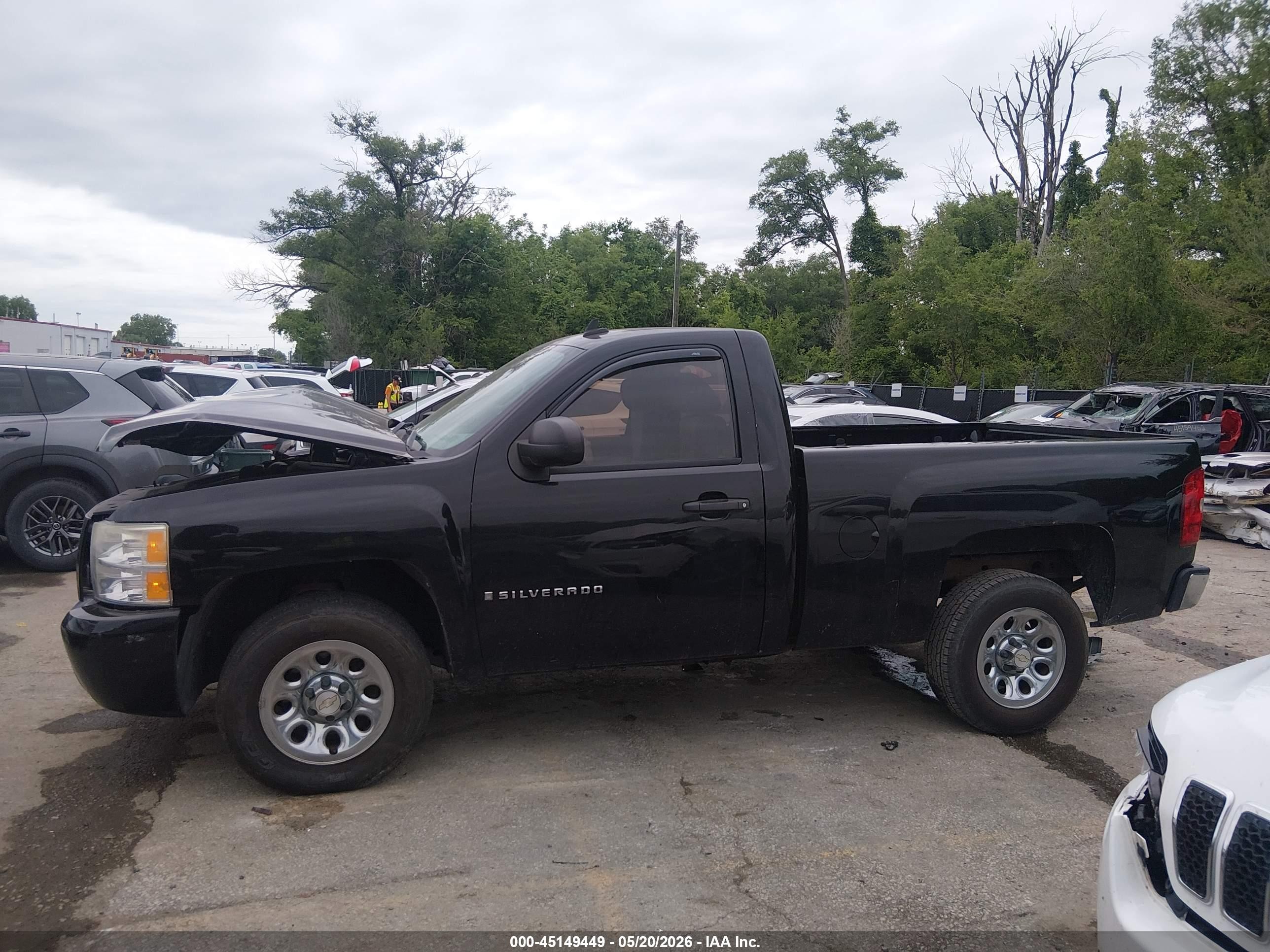 2009 Chevrolet Silverado 1500 Work Truck Black vin: 1GCEC14C09Z212851