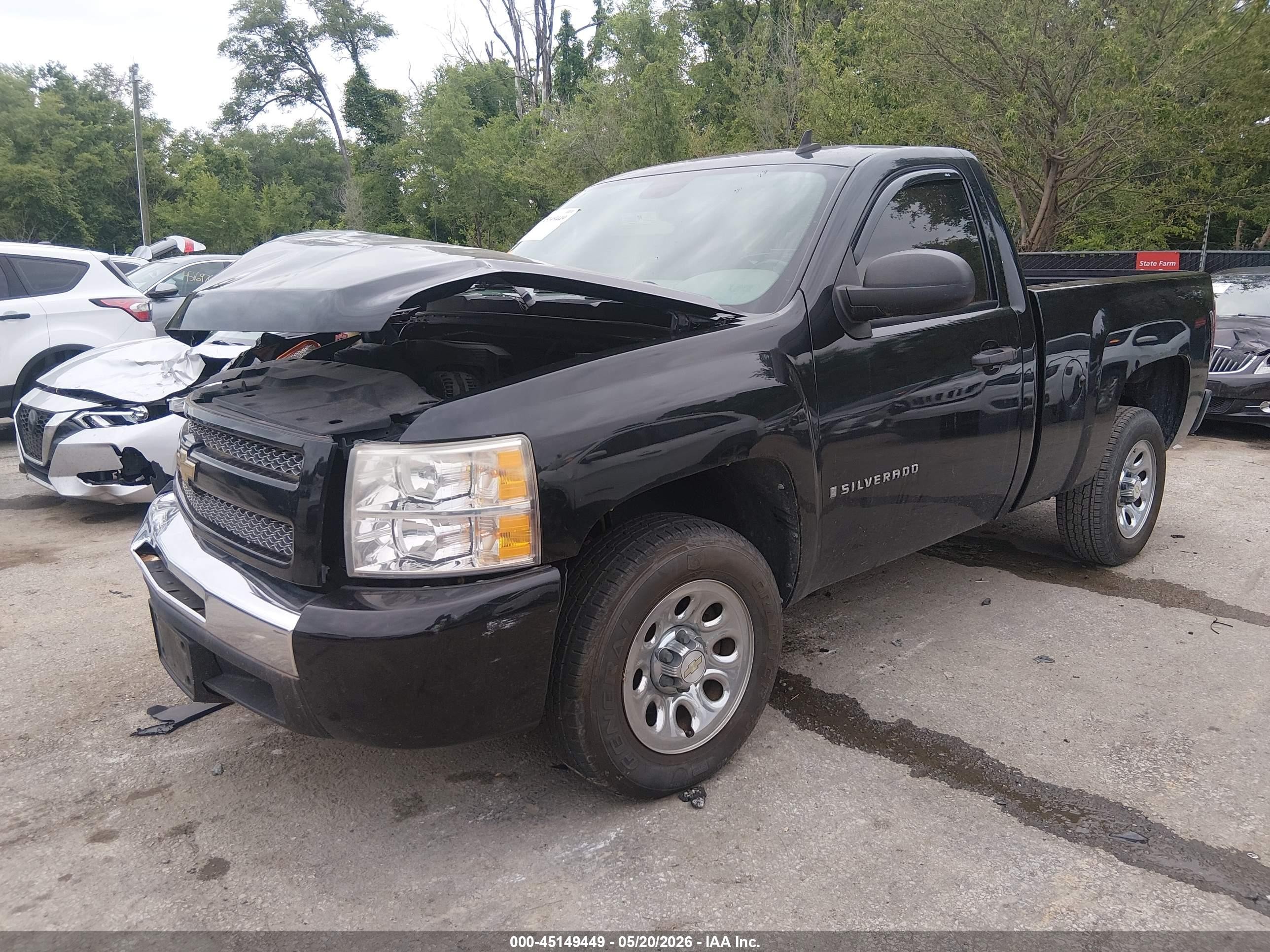 2009 Chevrolet Silverado 1500 Work Truck Black vin: 1GCEC14C09Z212851