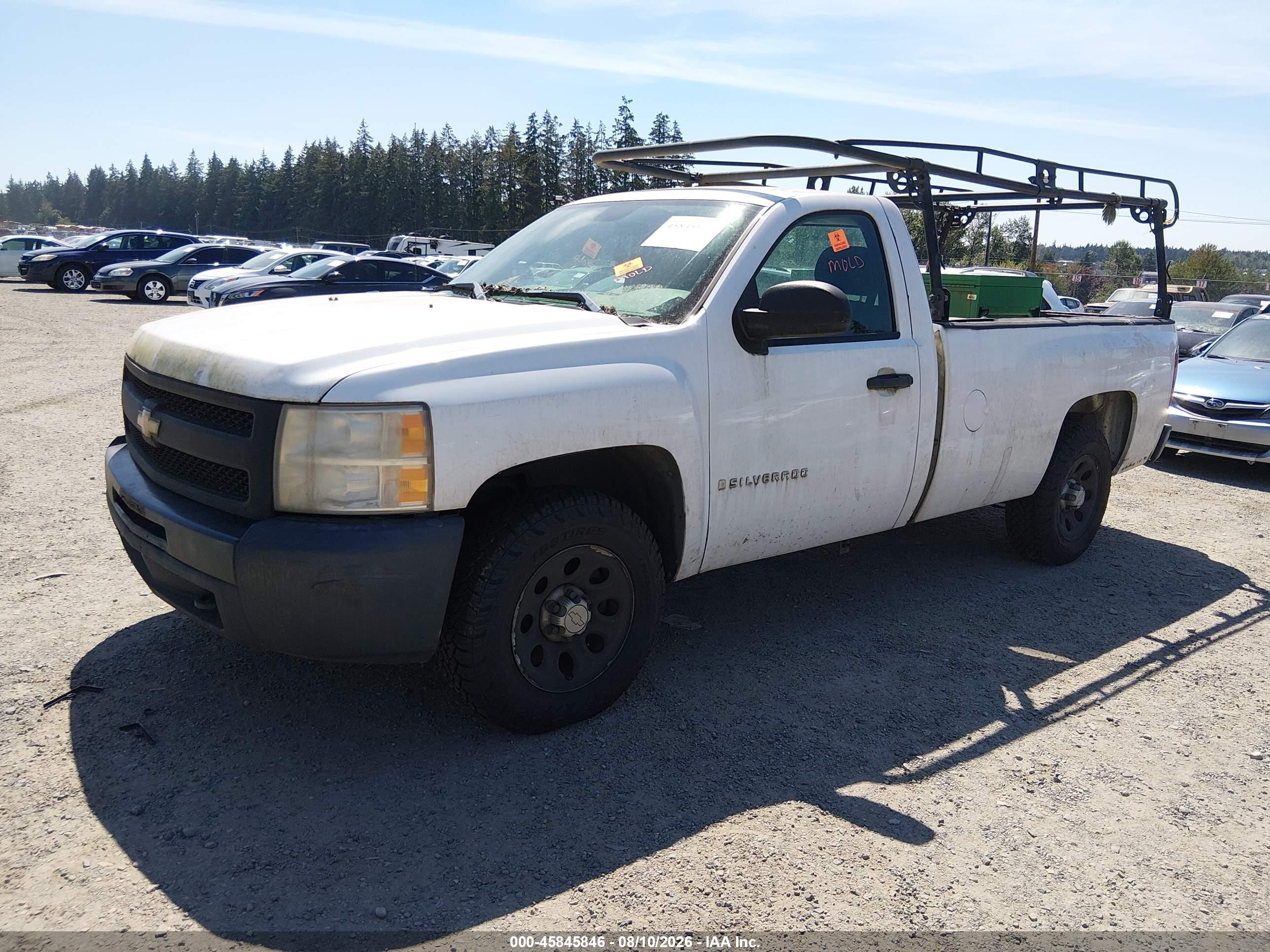 2009 Chevrolet Silverado 1500 Work Truck White vin: 1GCEC14C19Z209389
