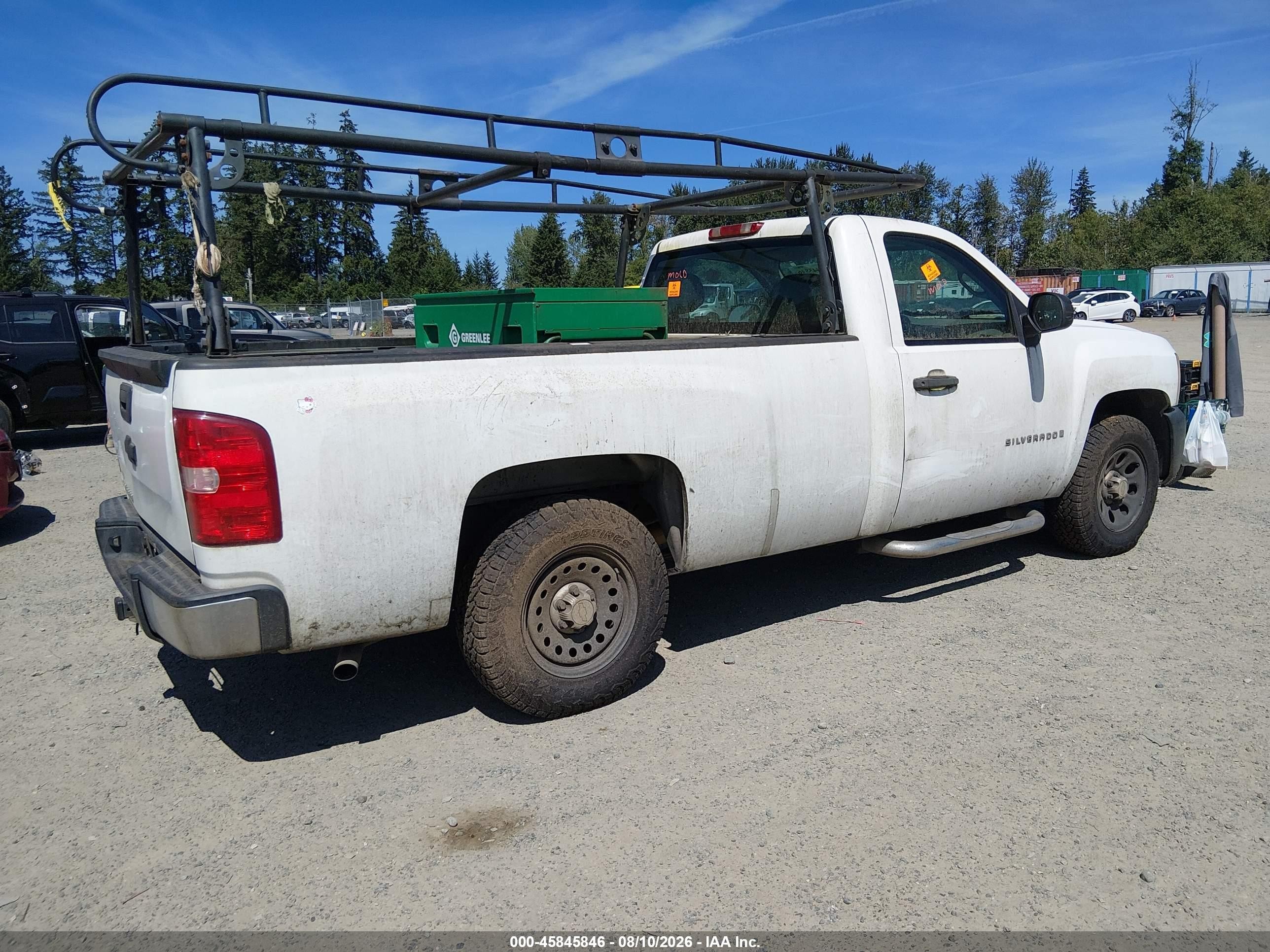 2009 Chevrolet Silverado 1500 Work Truck White vin: 1GCEC14C19Z209389