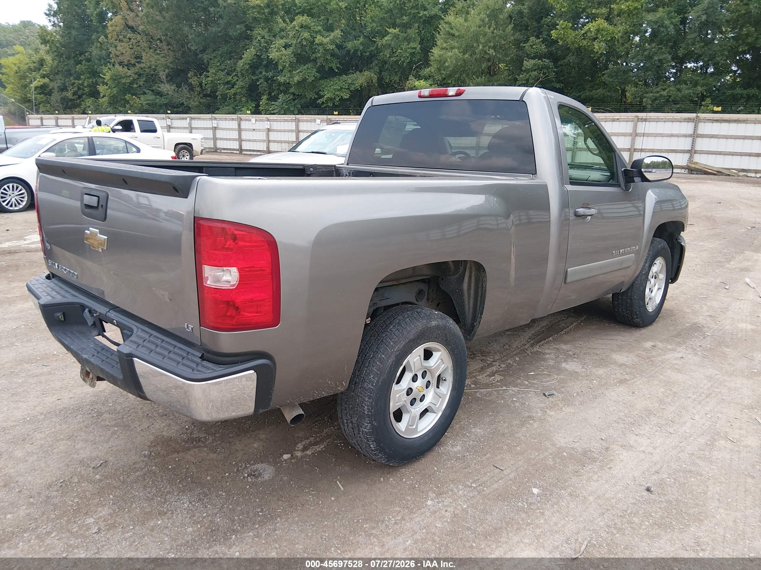 2007 Chevrolet Silverado 1500 Lt1 Gray vin: 1GCEC14C27Z566142