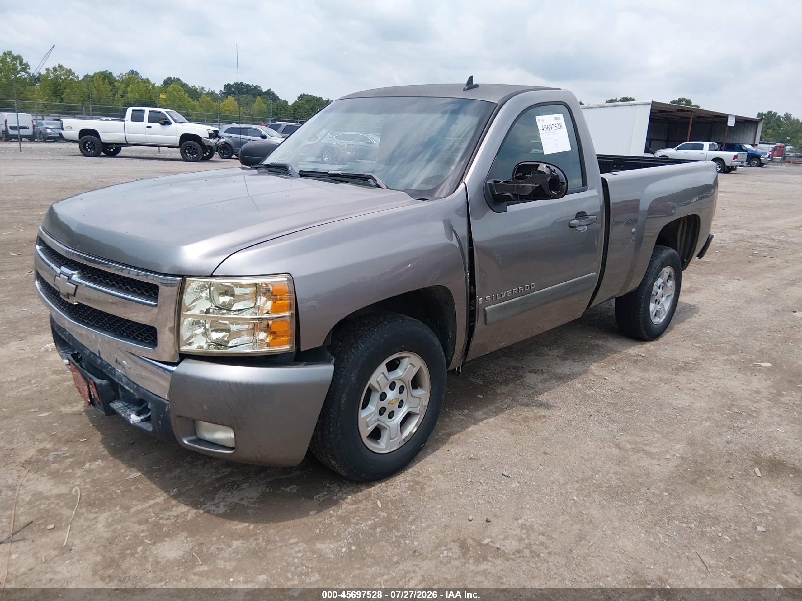 2007 Chevrolet Silverado 1500 Lt1 Gray vin: 1GCEC14C27Z566142