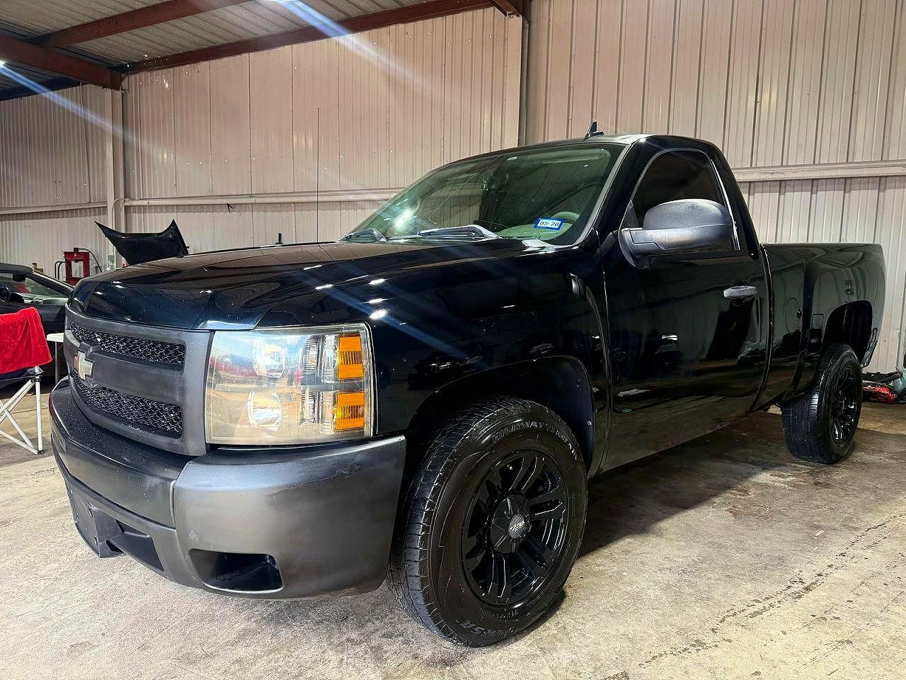 2008 Chevrolet Silverado C1500 Black vin: 1GCEC14C28Z204734