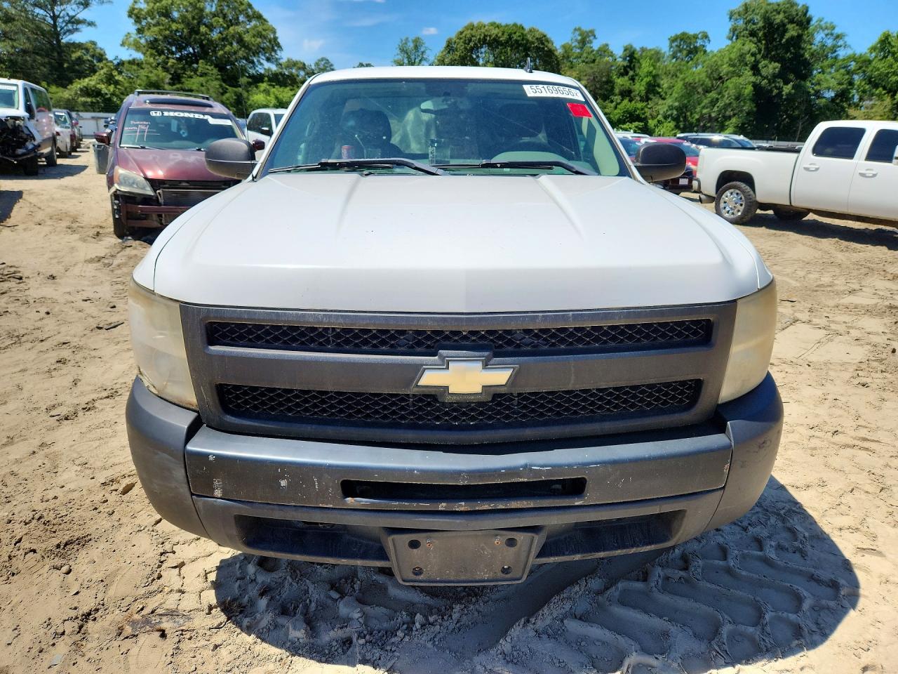 2009 Chevrolet Silverado C1500 White vin: 1GCEC14C59Z187252