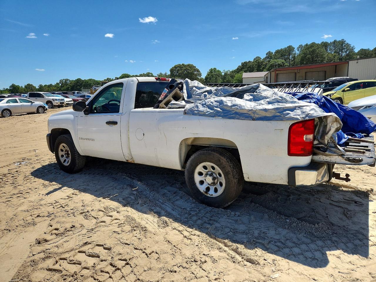 2009 Chevrolet Silverado C1500 White vin: 1GCEC14C59Z187252
