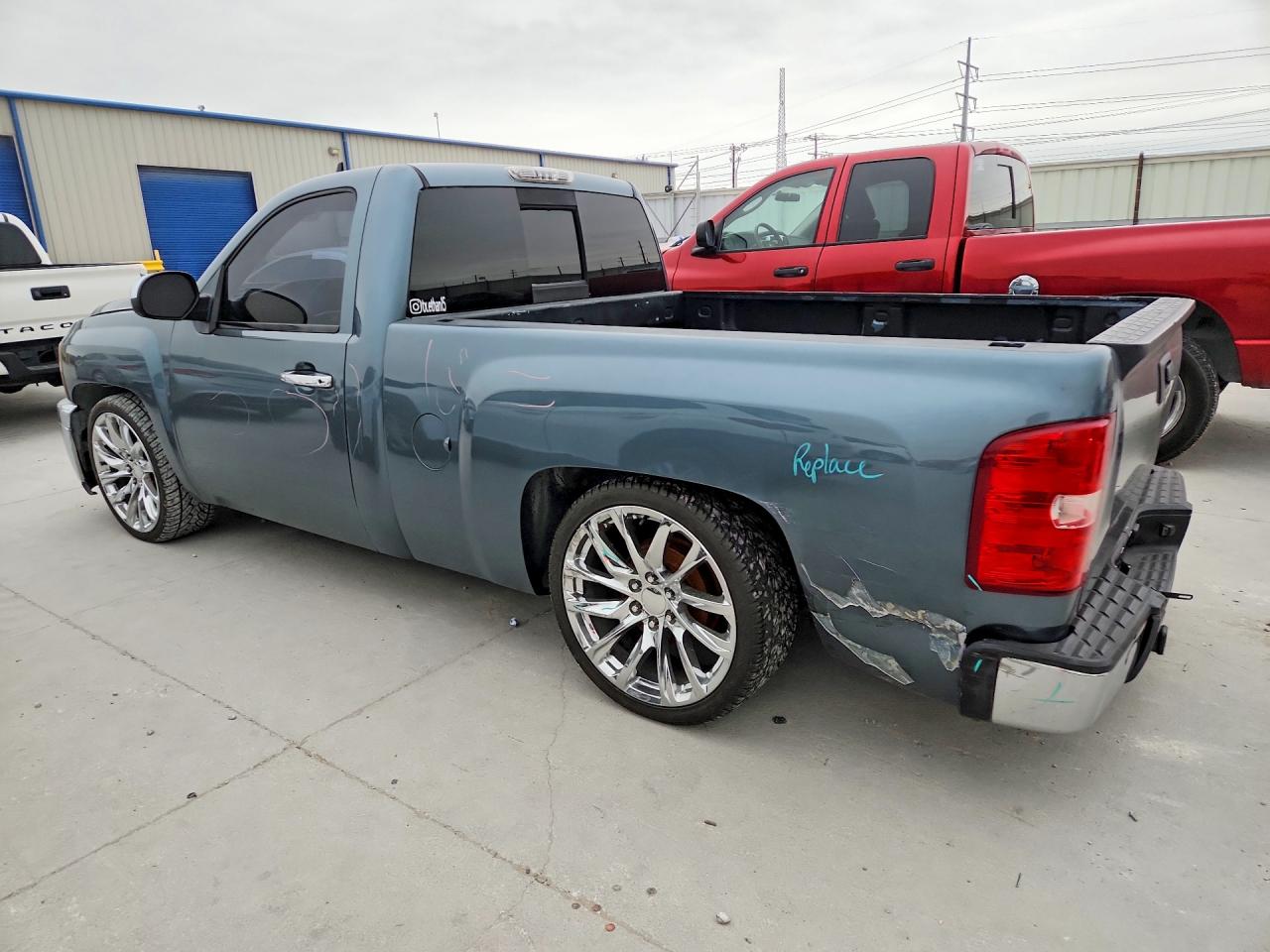 2007 Chevrolet Silverado C1500 Blue vin: 1GCEC14C87Z533100