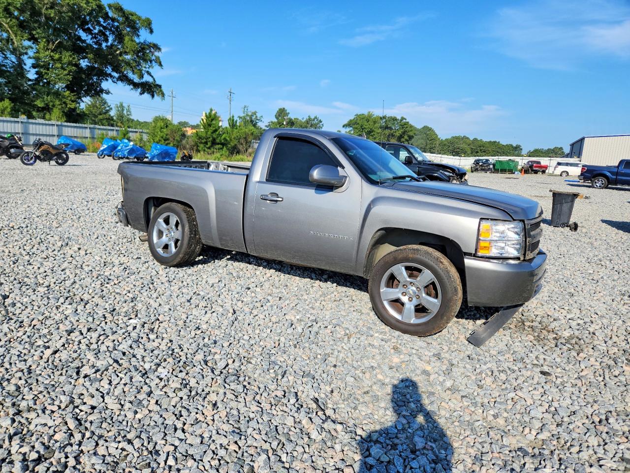 2007 Chevrolet Silverado C1500 Gray vin: 1GCEC14C87Z546042