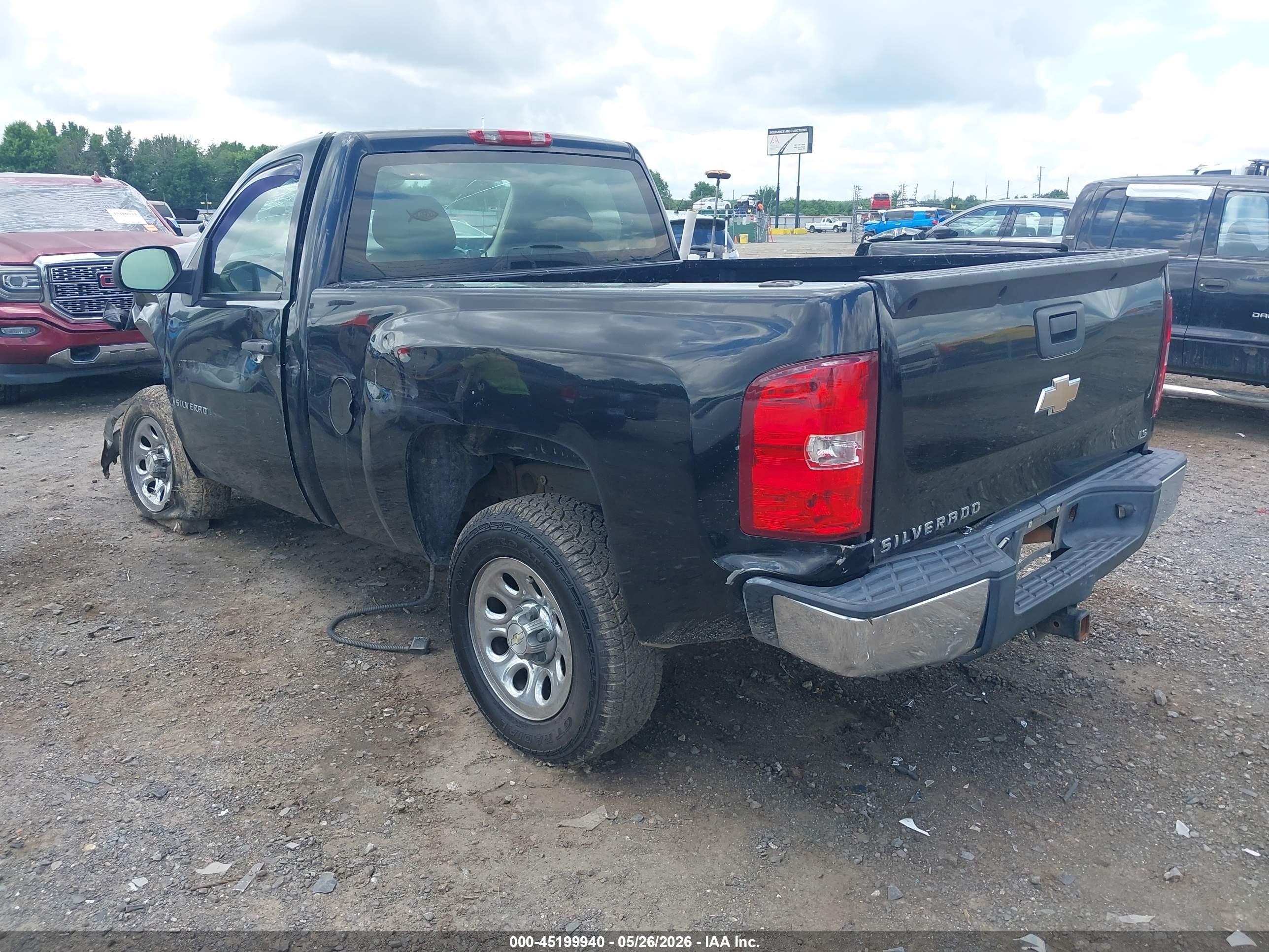 2008 Chevrolet Silverado 1500 Work Truck Black vin: 1GCEC14C88Z211185