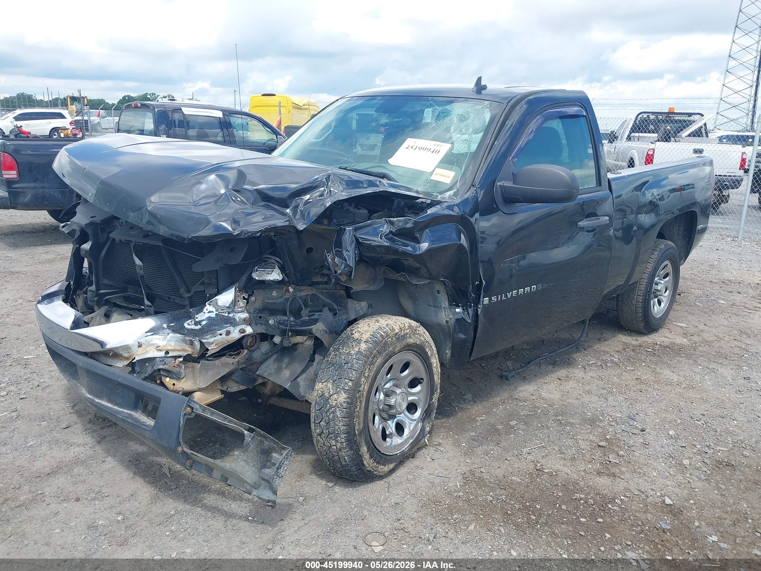 2008 Chevrolet Silverado 1500 Work Truck Black vin: 1GCEC14C88Z211185