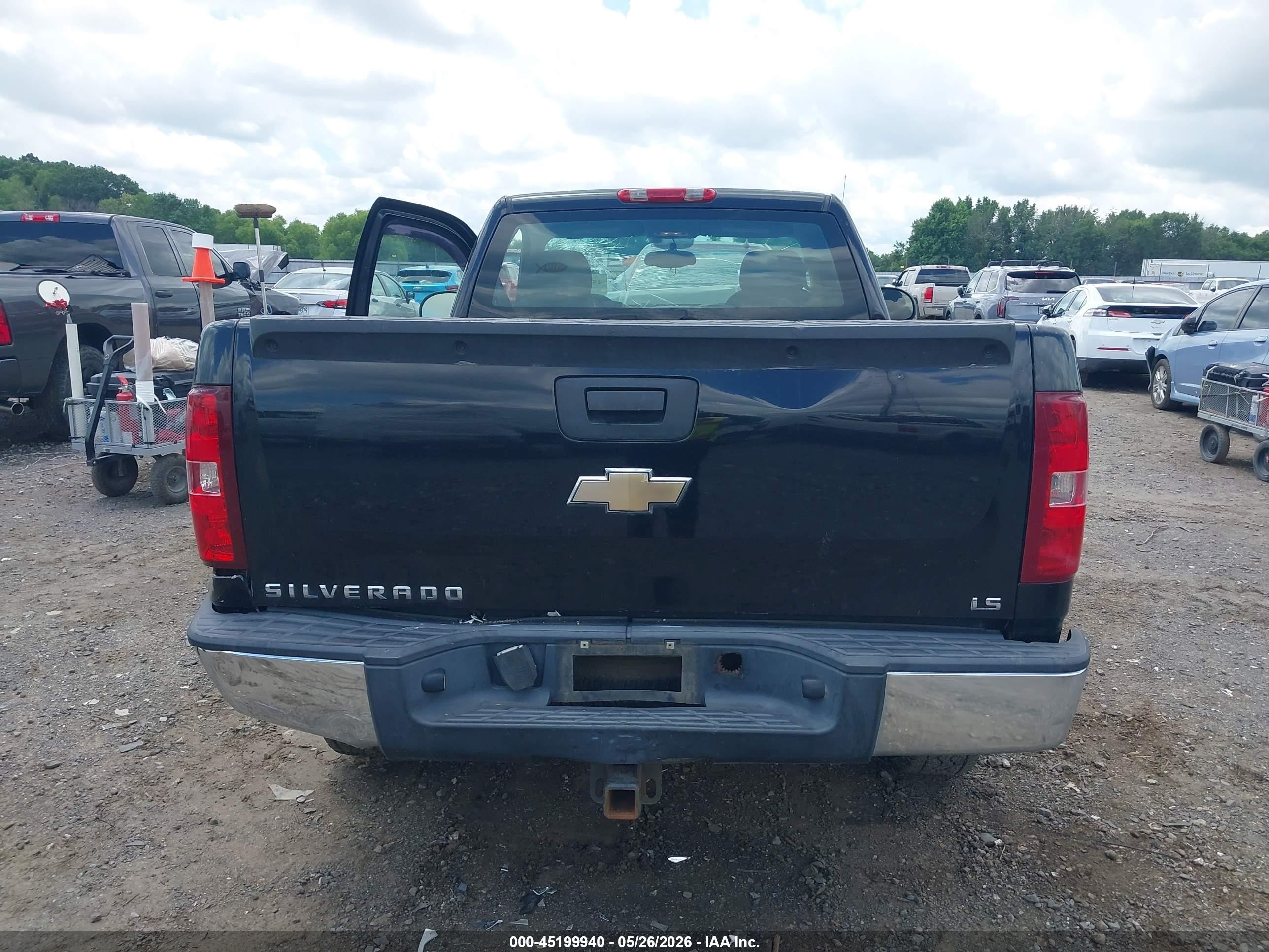 2008 Chevrolet Silverado 1500 Work Truck Black vin: 1GCEC14C88Z211185