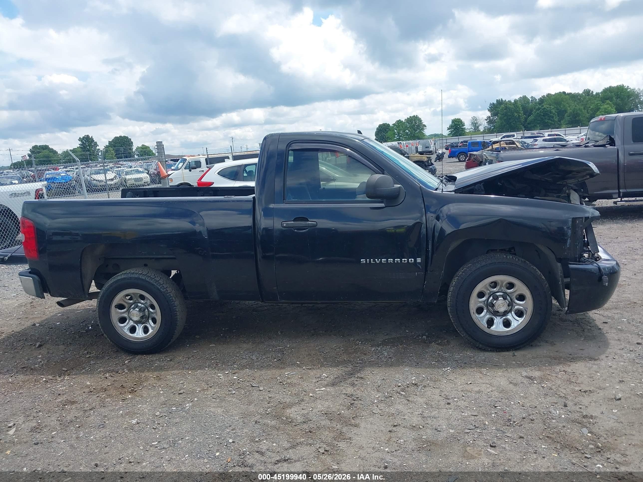 2008 Chevrolet Silverado 1500 Work Truck Black vin: 1GCEC14C88Z211185