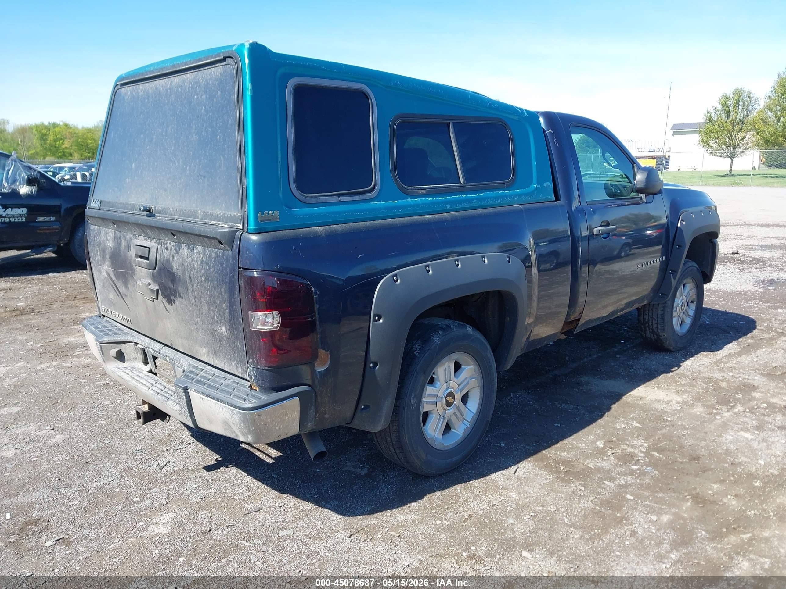 2007 Chevrolet Silverado 1500 Work Truck Blue vin: 1GCEC14CX7Z621985