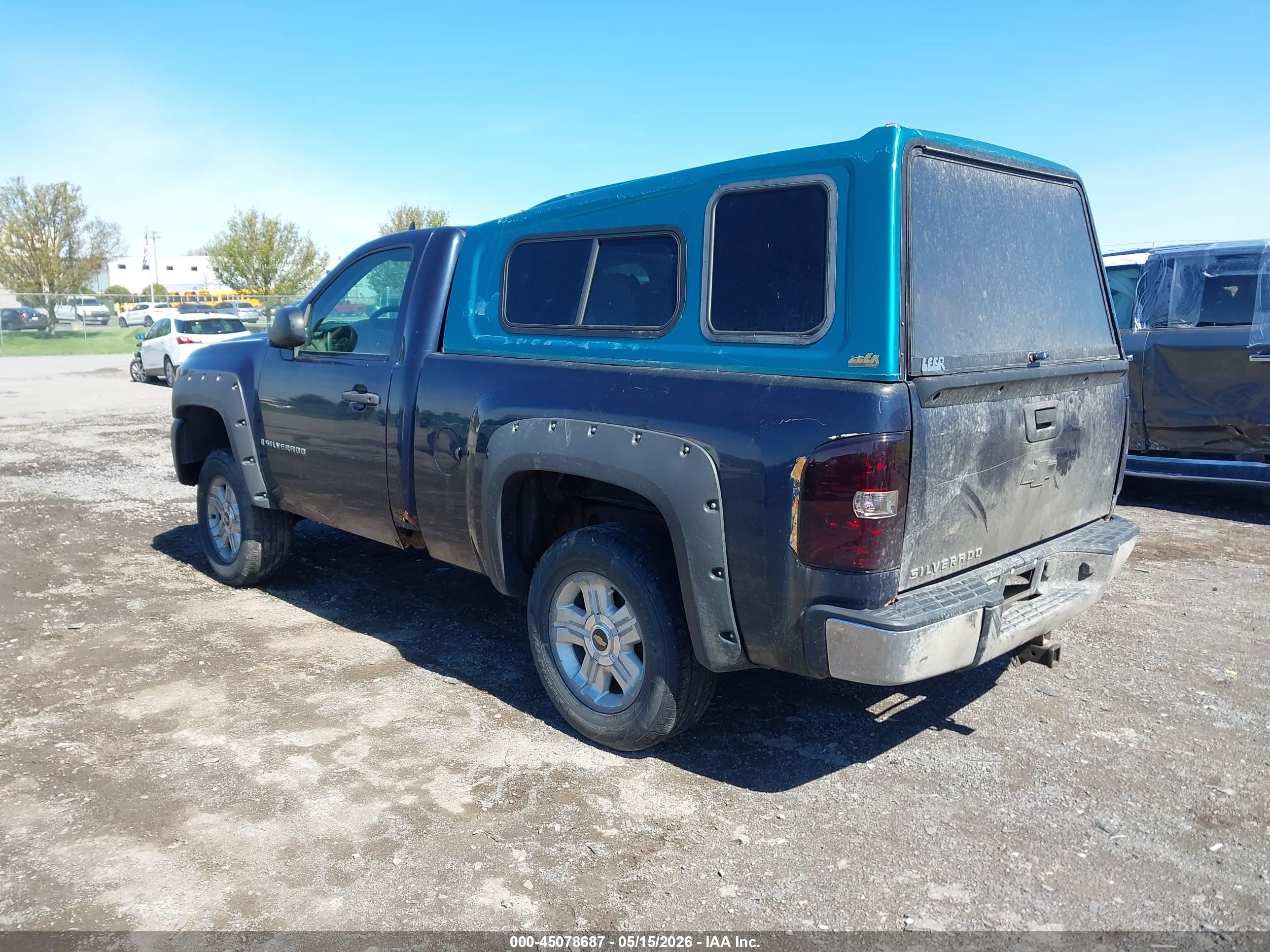 2007 Chevrolet Silverado 1500 Work Truck Blue vin: 1GCEC14CX7Z621985