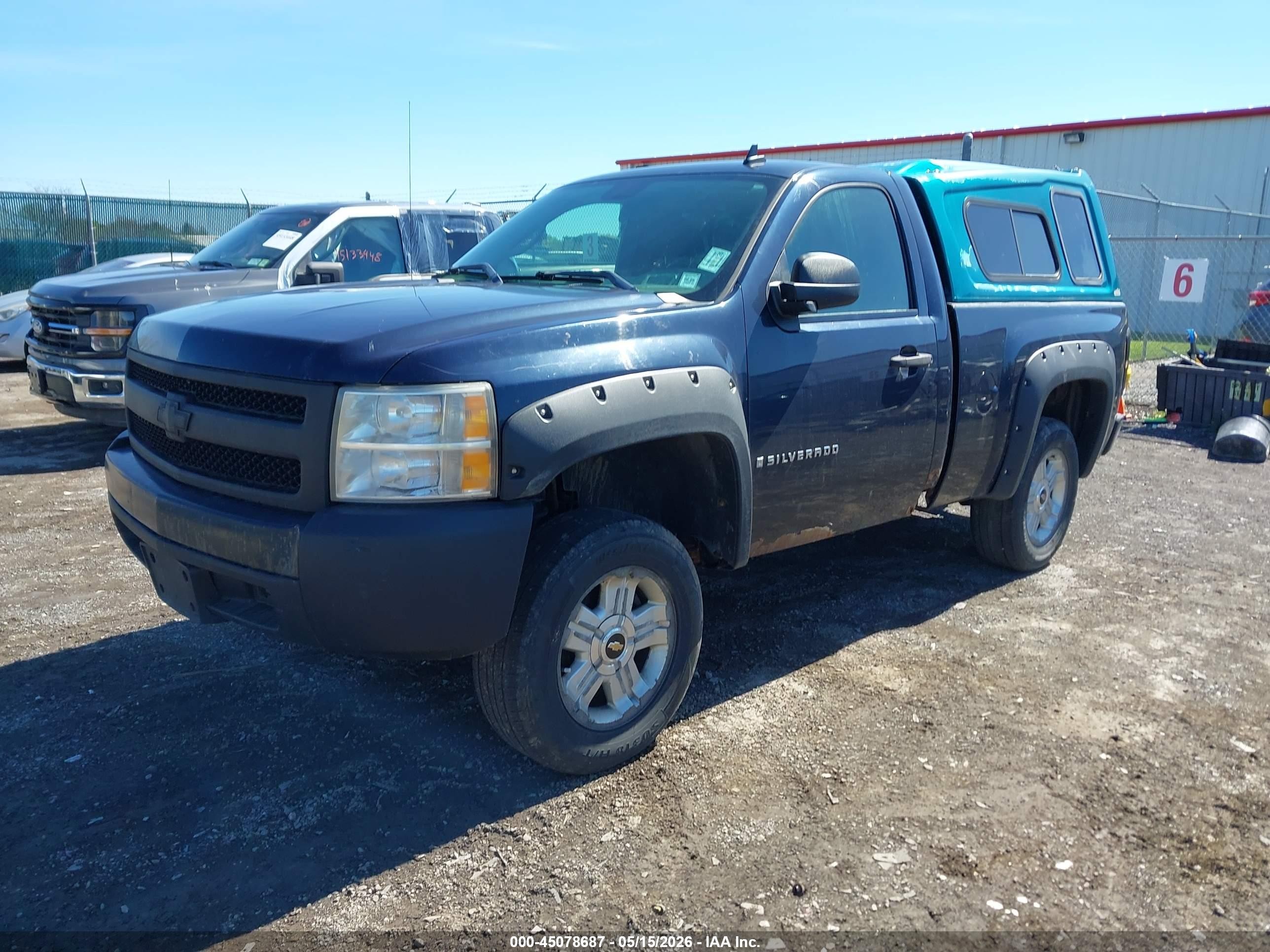 2007 Chevrolet Silverado 1500 Work Truck Blue vin: 1GCEC14CX7Z621985