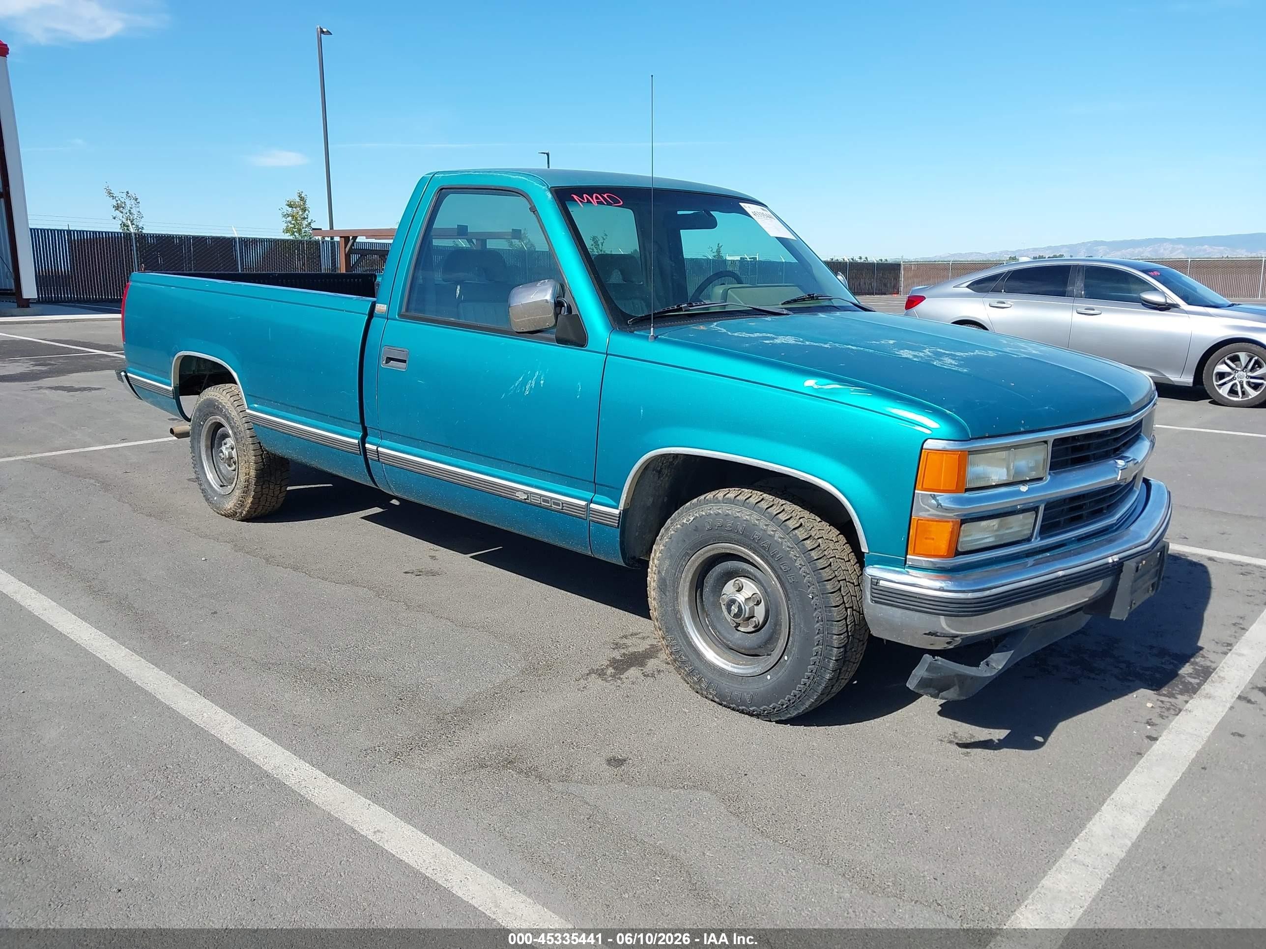 1994 Chevrolet Gmt-400 C1500 Green vin: 1GCEC14H3RZ256550