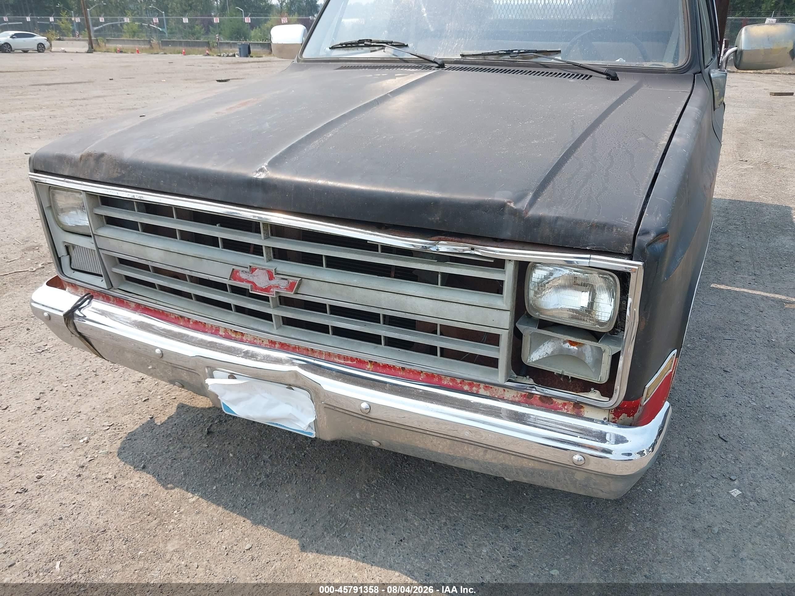 1985 Chevrolet C10   Черный vin: 1GCEC14H5FJ185202