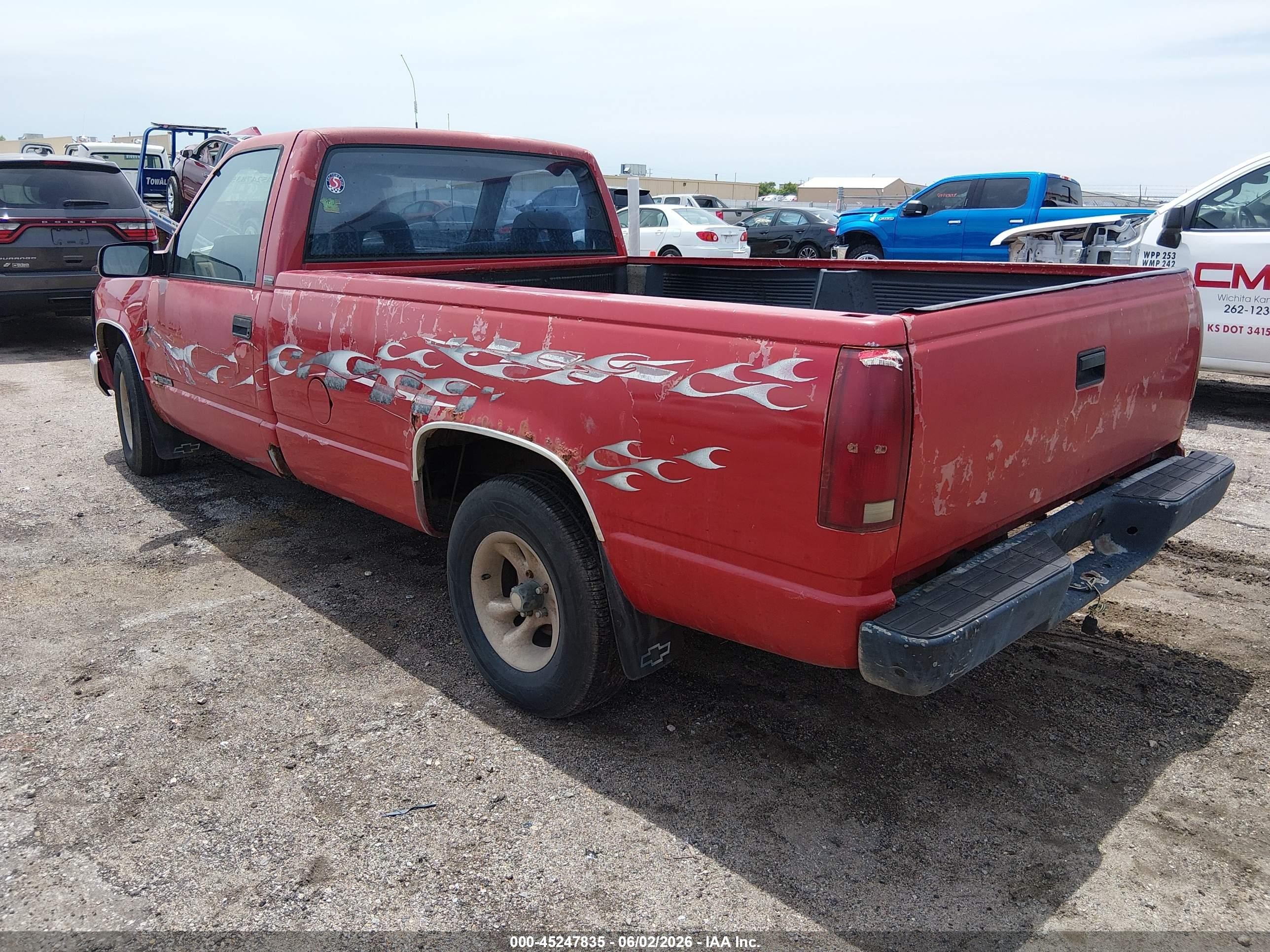 1991 Chevrolet Gmt-400 C1500 Красный vin: 1GCEC14HXME182009