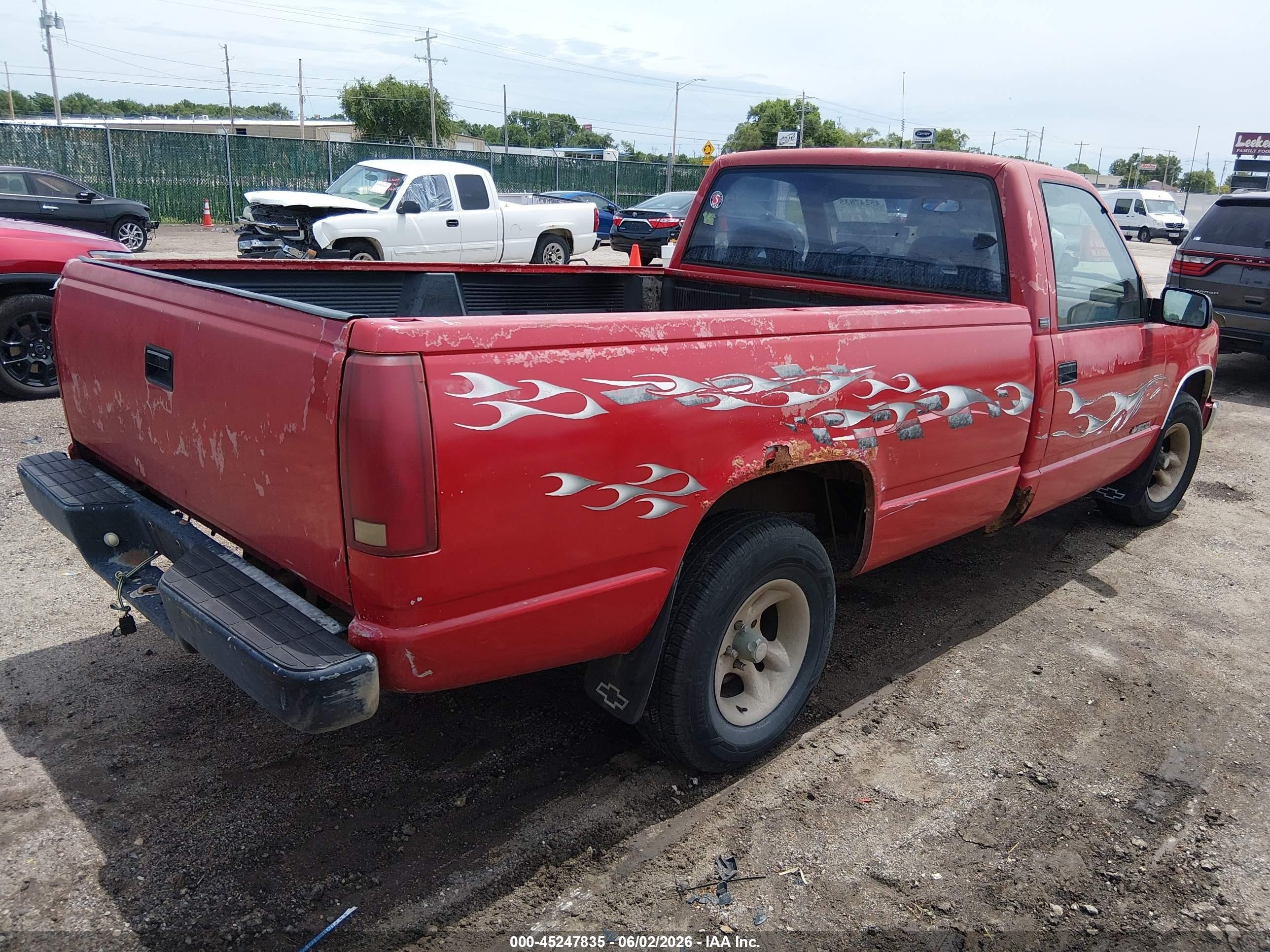 1991 Chevrolet Gmt-400 C1500 Красный vin: 1GCEC14HXME182009