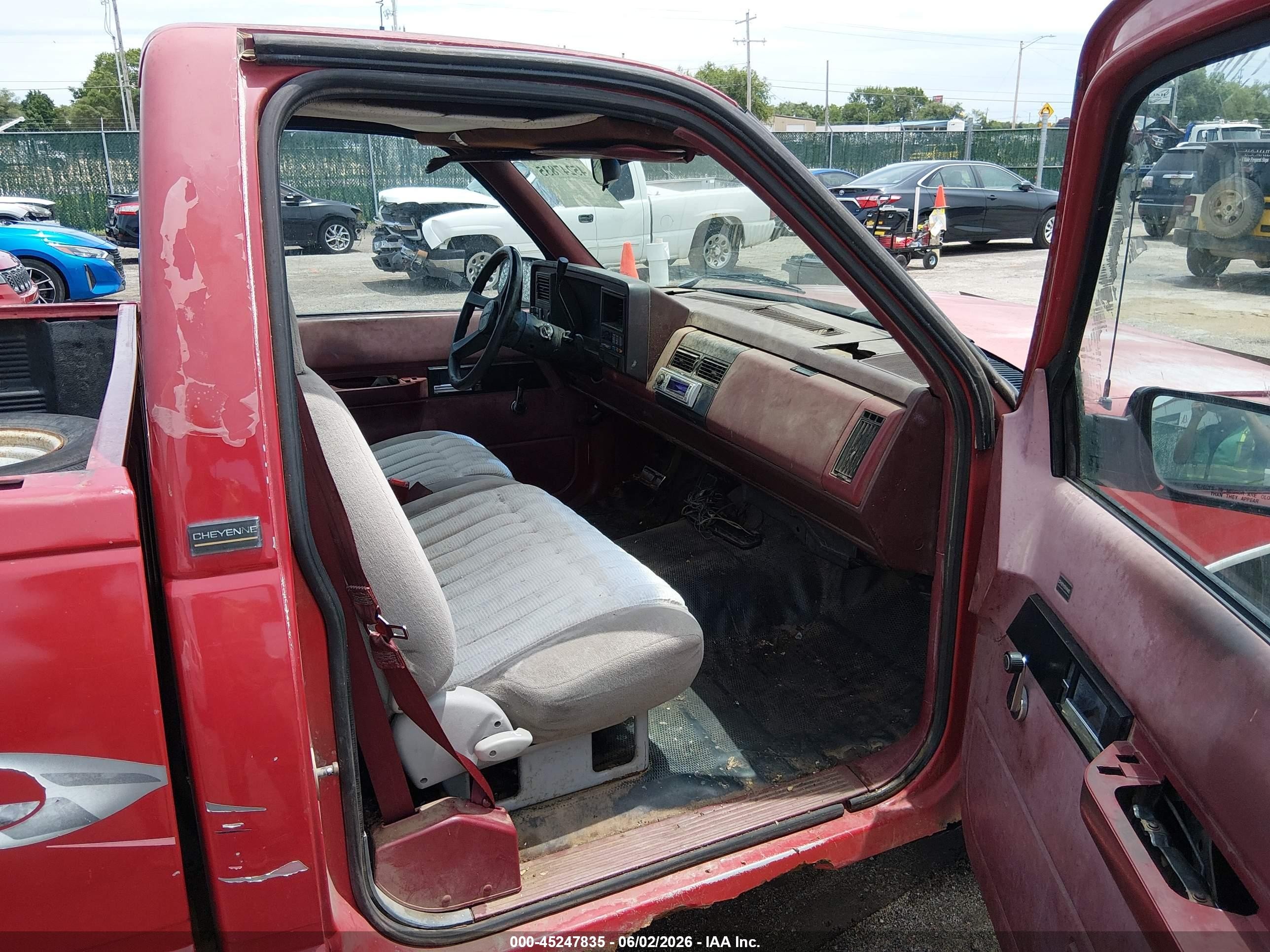 1991 Chevrolet Gmt-400 C1500 Красный vin: 1GCEC14HXME182009