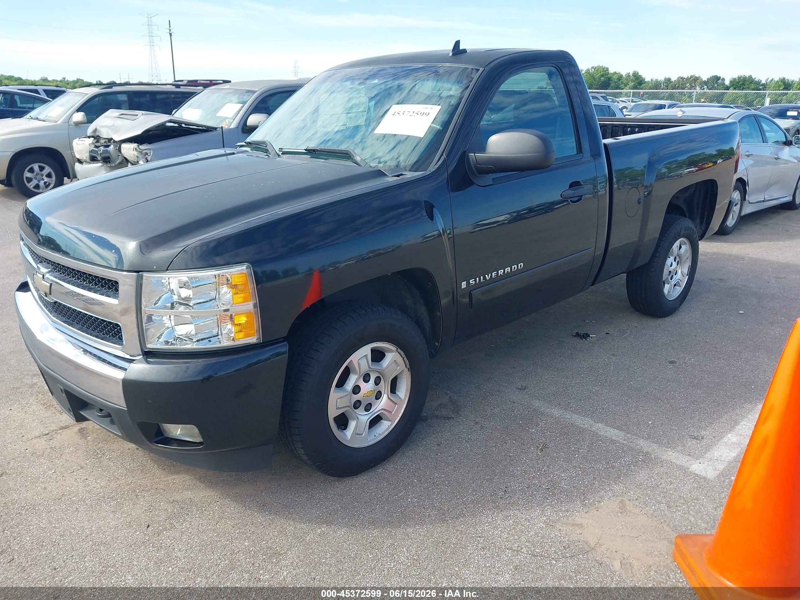 2008 Chevrolet Silverado 1500 Lt1 Black vin: 1GCEC14J48Z282902