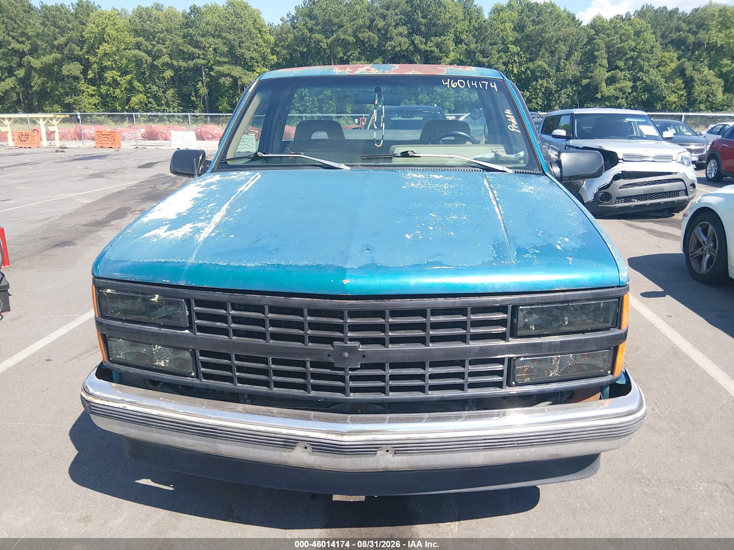 1993 Chevrolet Gmt-400 C1500 Turquoise vin: 1GCEC14K2PE177211