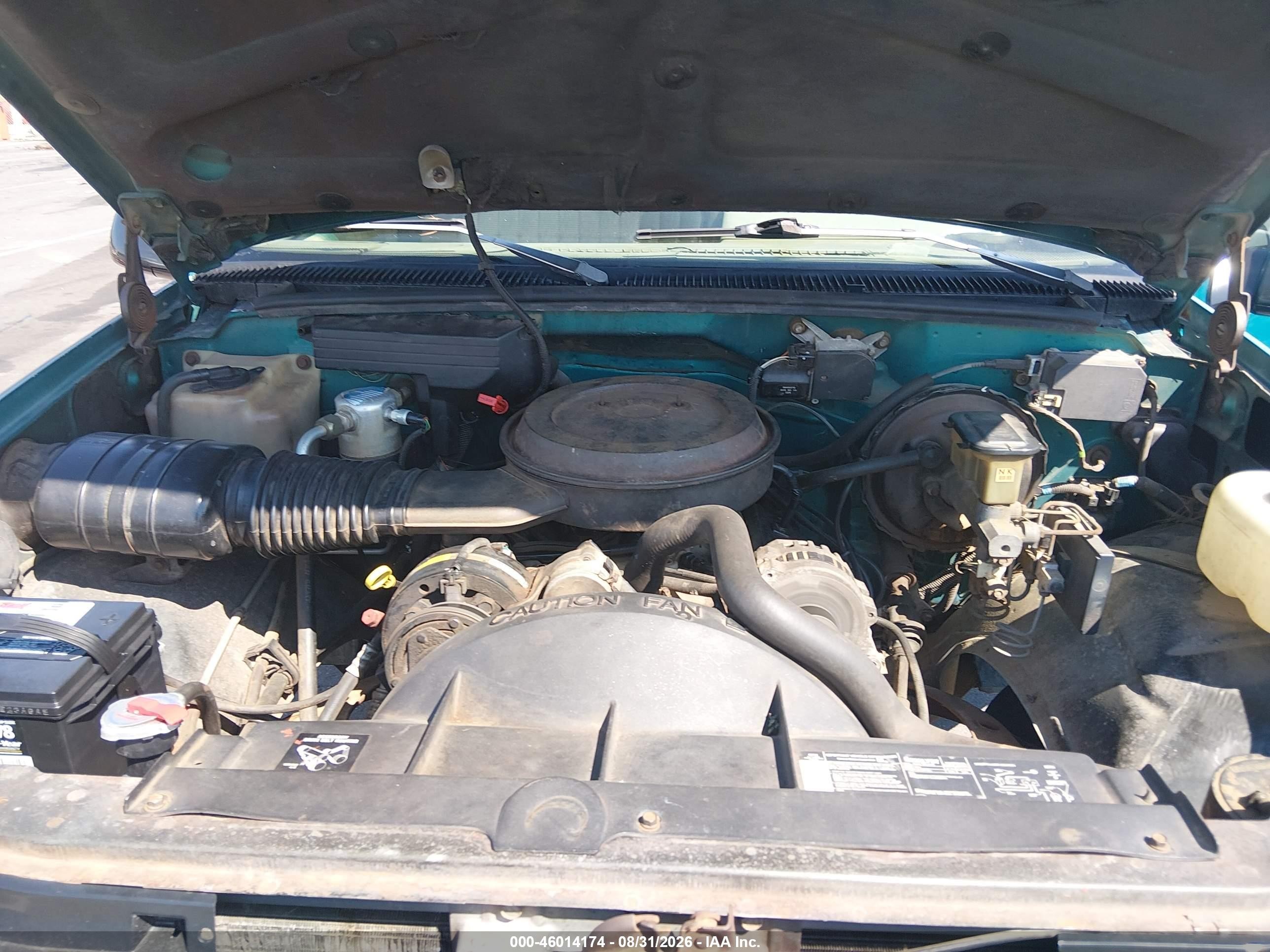 1993 Chevrolet Gmt-400 C1500 Turquoise vin: 1GCEC14K2PE177211