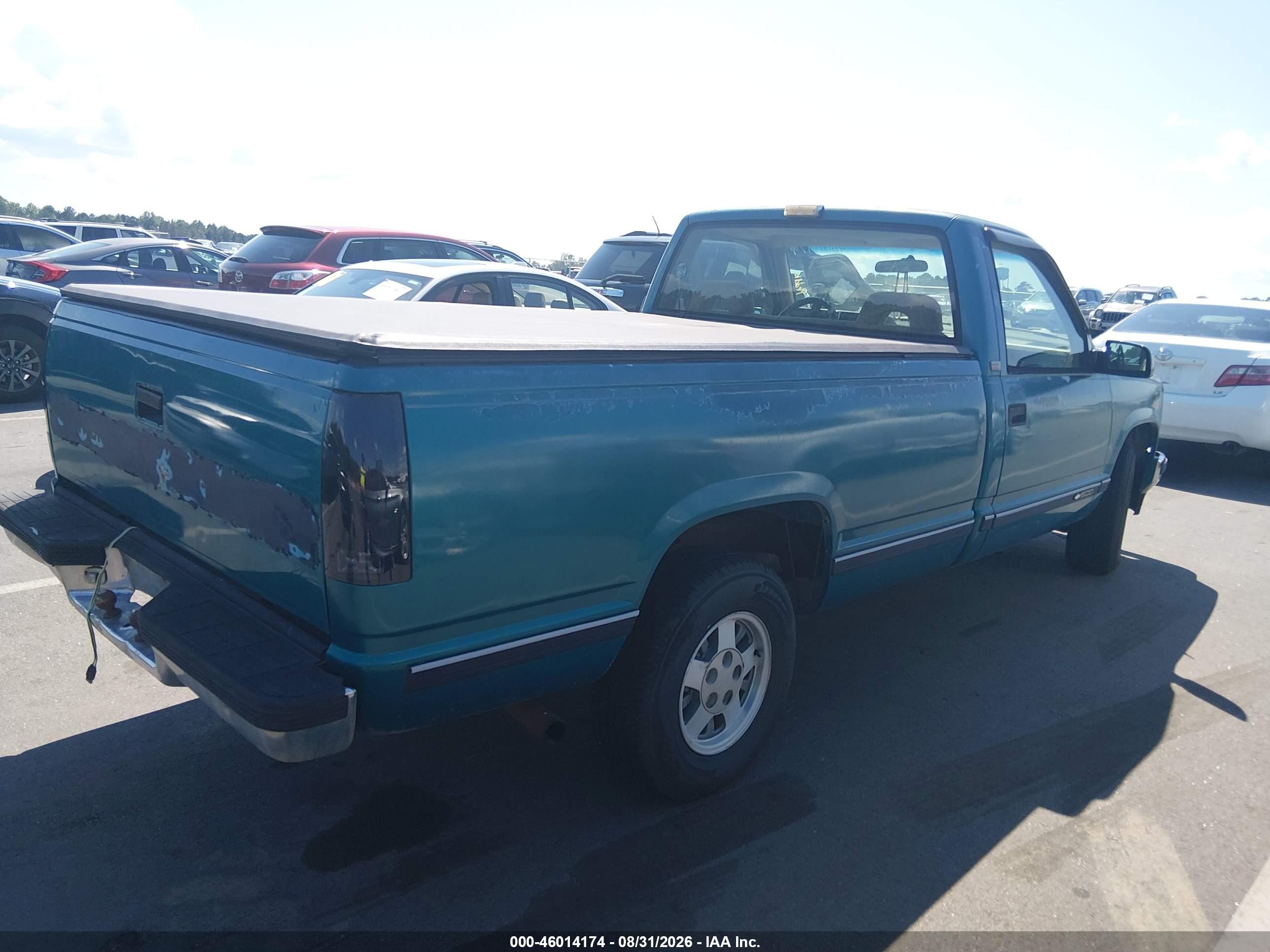 1993 Chevrolet Gmt-400 C1500 Turquoise vin: 1GCEC14K2PE177211