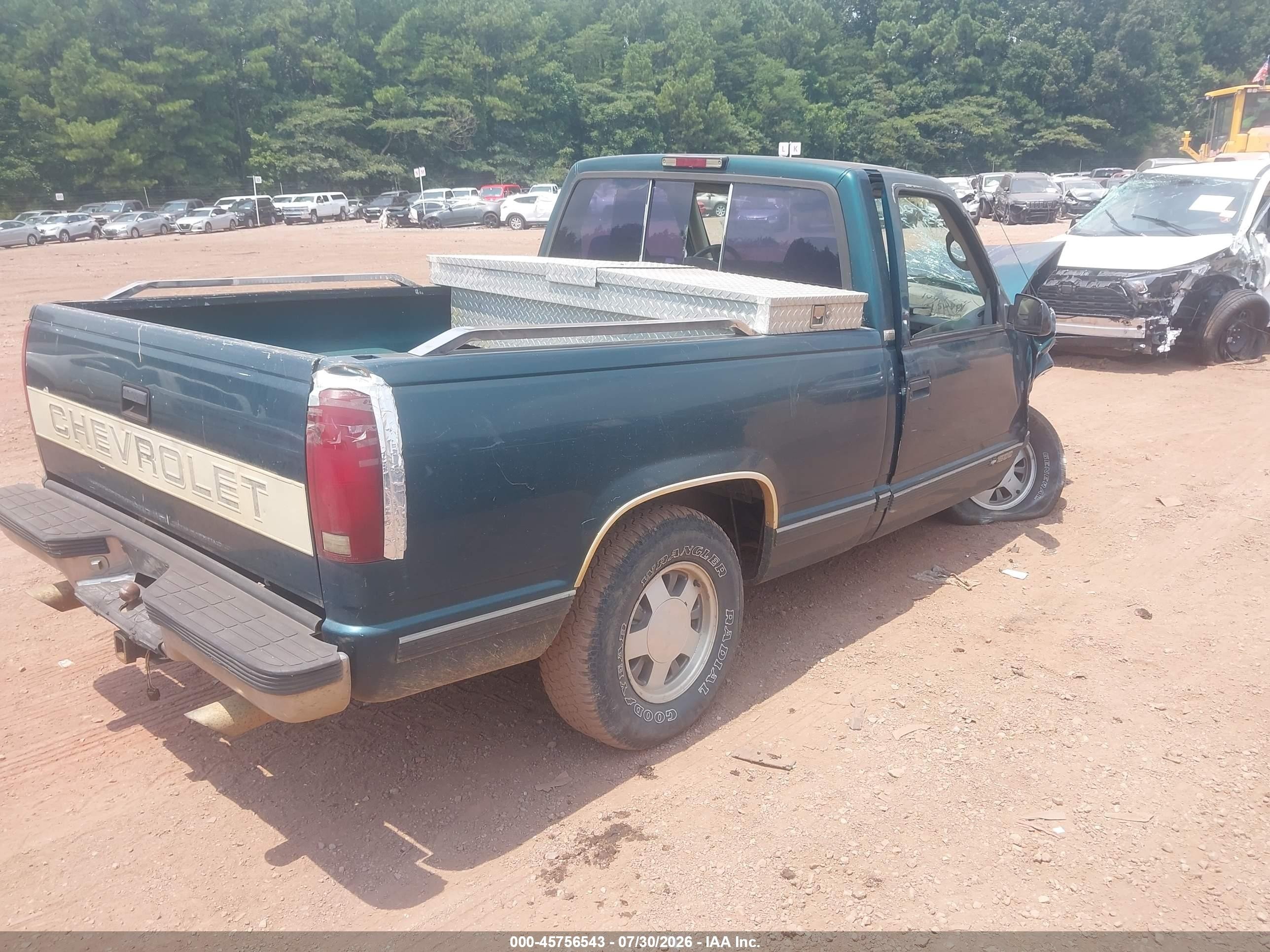 1995 Chevrolet Gmt-400 C1500 Green vin: 1GCEC14K7SZ166920
