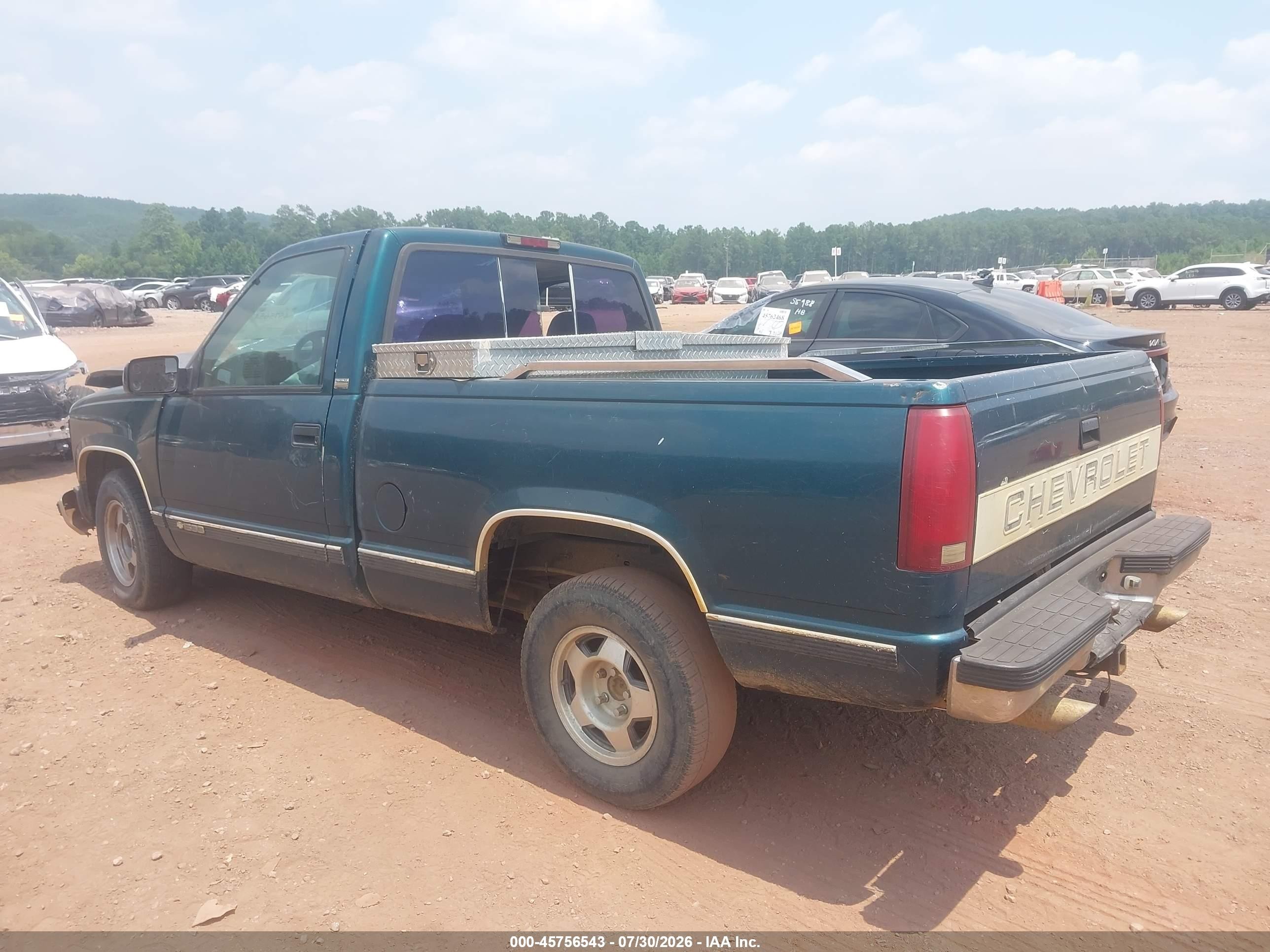 1995 Chevrolet Gmt-400 C1500 Green vin: 1GCEC14K7SZ166920