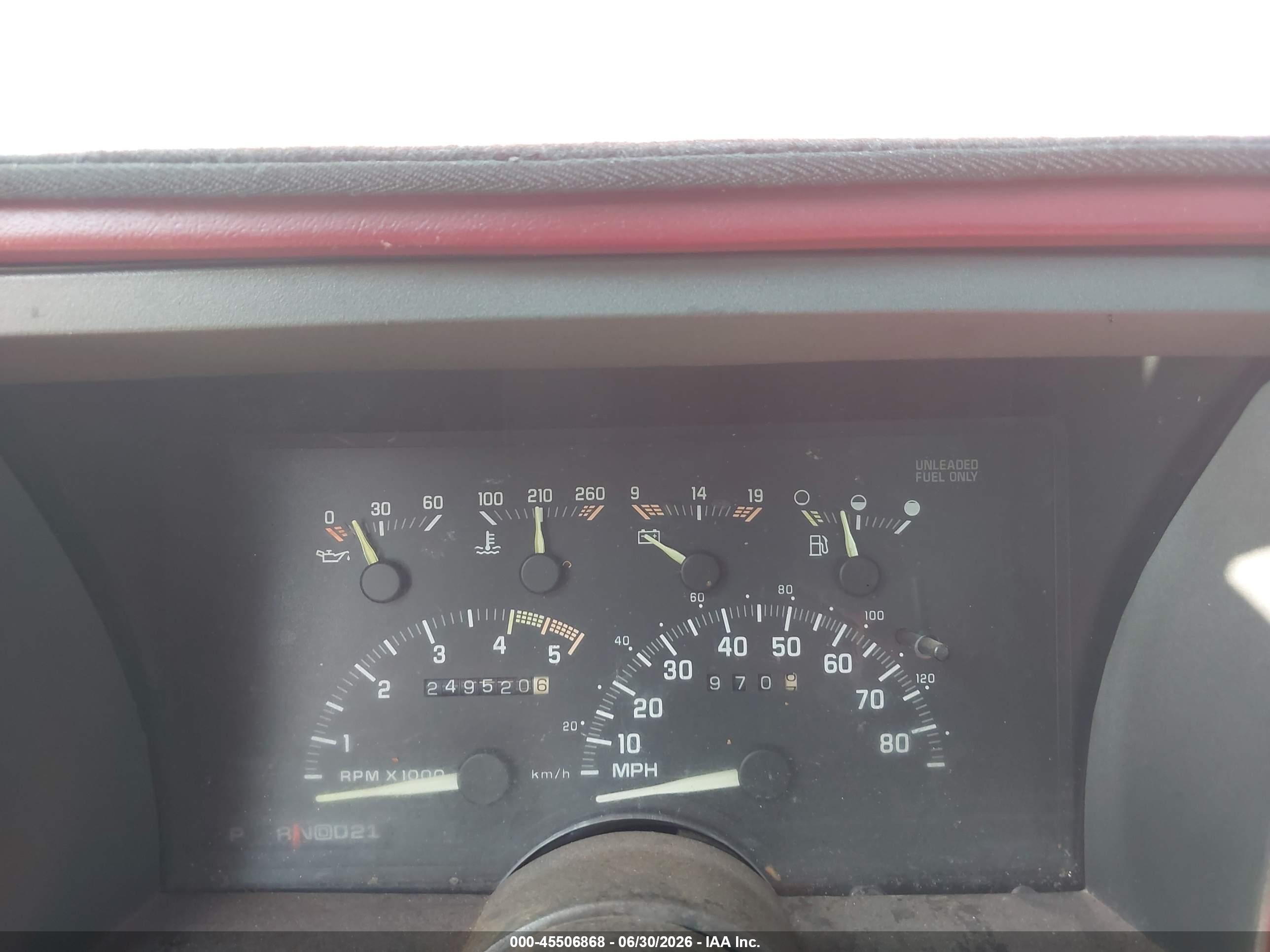 1992 Chevrolet Gmt-400 C1500 Red vin: 1GCEC14K9NE169622