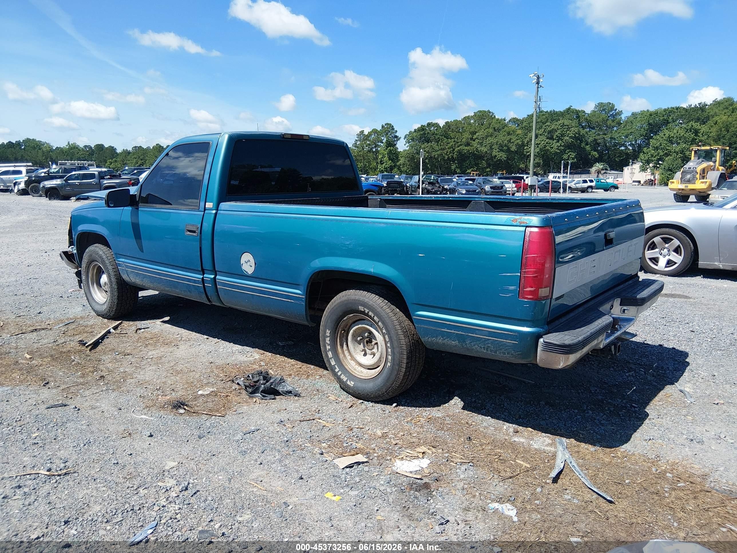1997 Chevrolet C1500 Fleetside Blue vin: 1GCEC14R0VZ148194