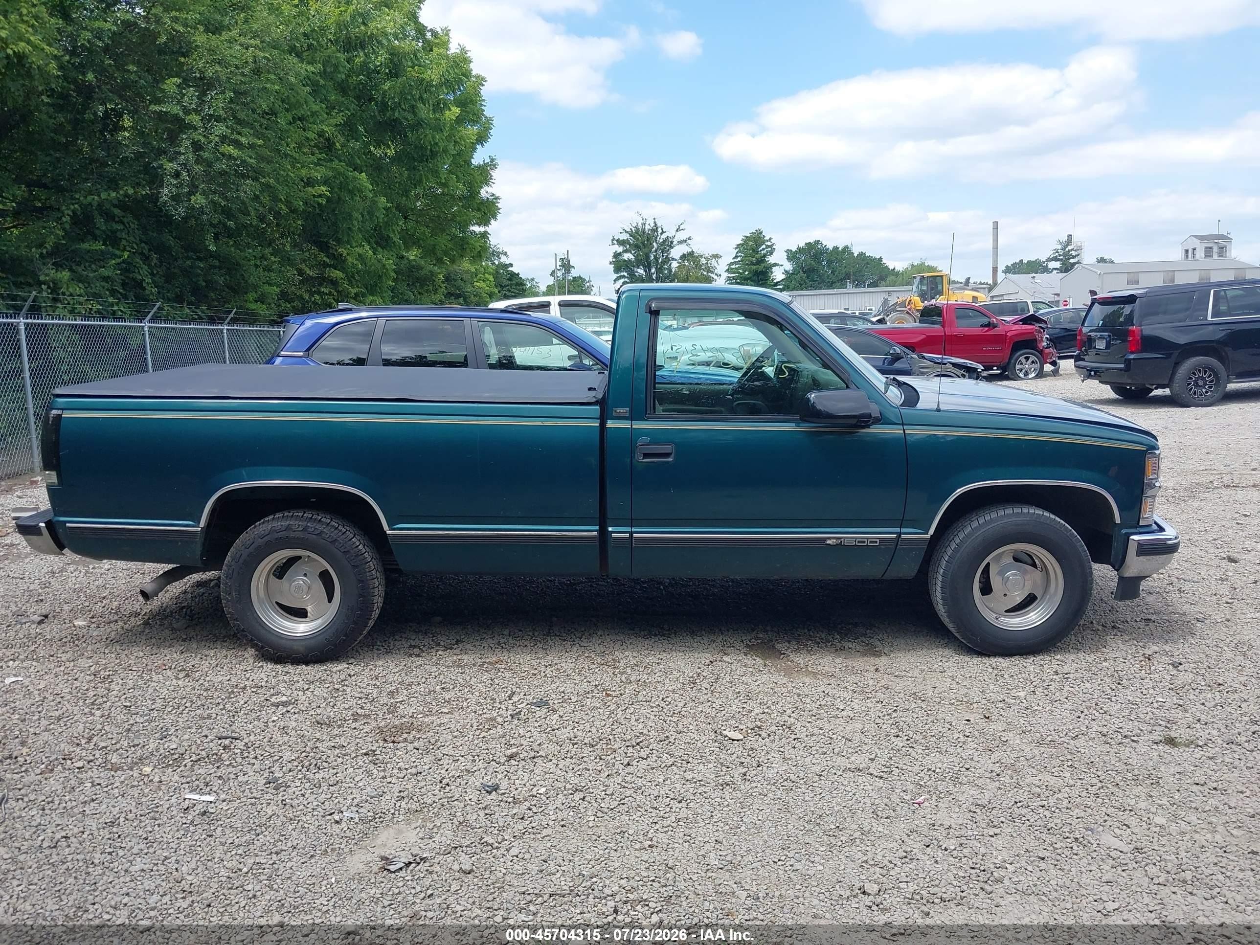 1997 Chevrolet C/k 1500 Fleetside Green vin: 1GCEC14R4VZ129776