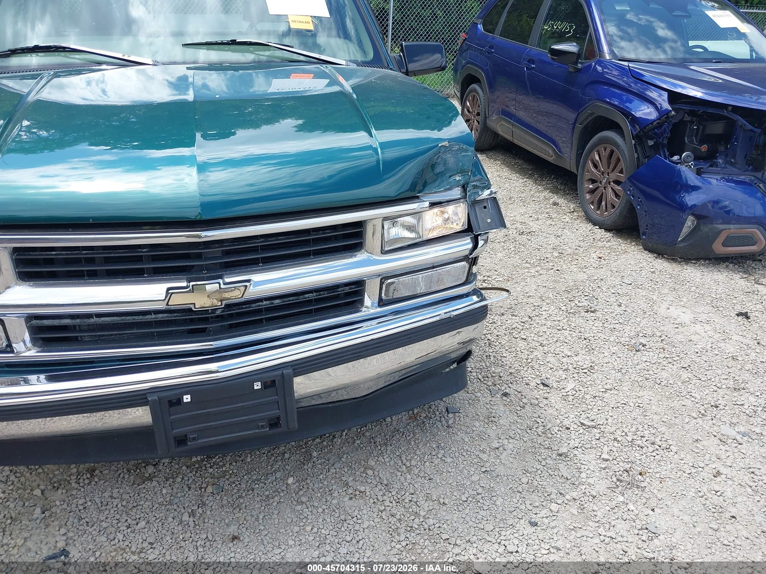 1997 Chevrolet C/k 1500 Fleetside Green vin: 1GCEC14R4VZ129776