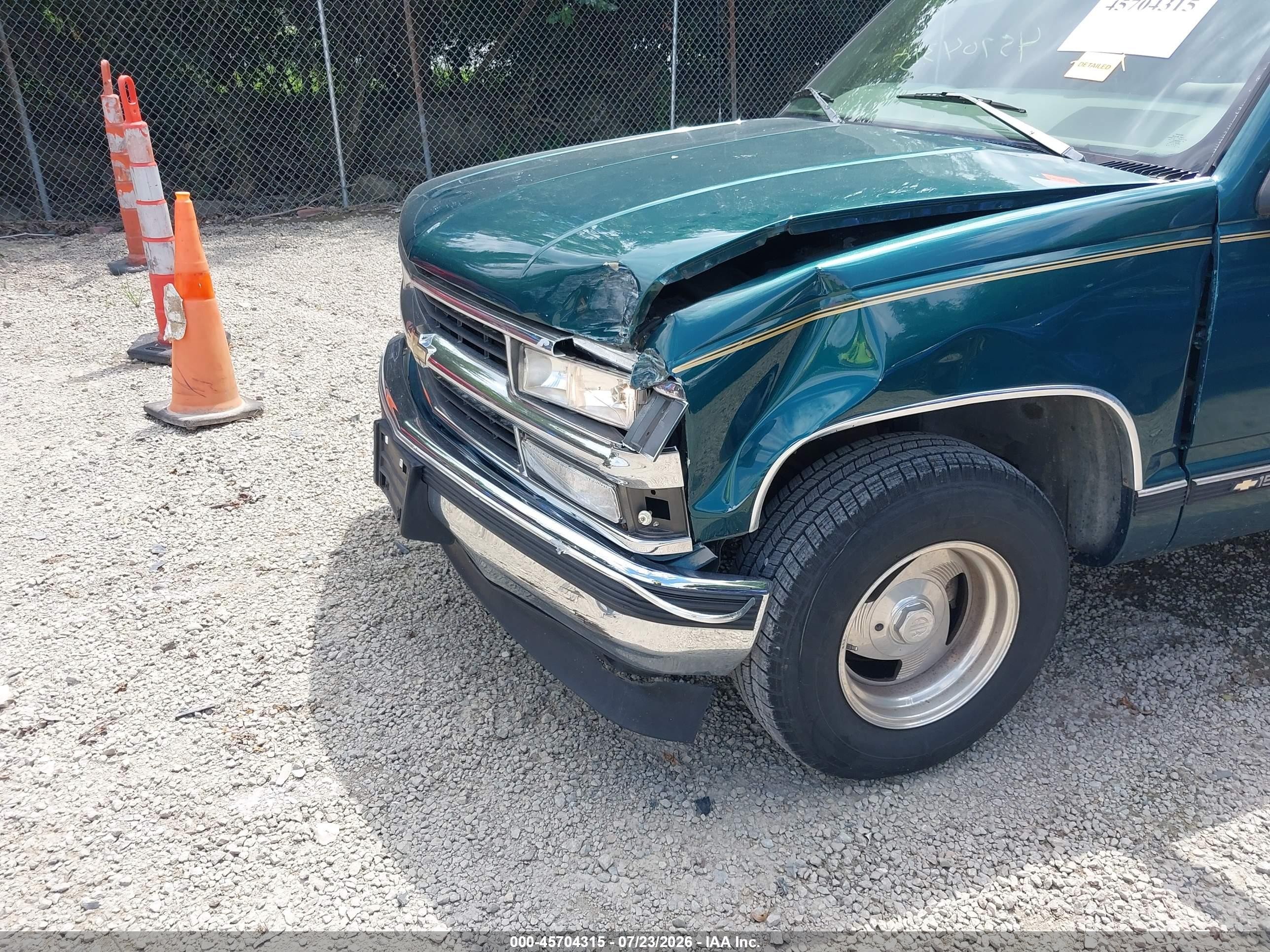1997 Chevrolet C/k 1500 Fleetside Green vin: 1GCEC14R4VZ129776