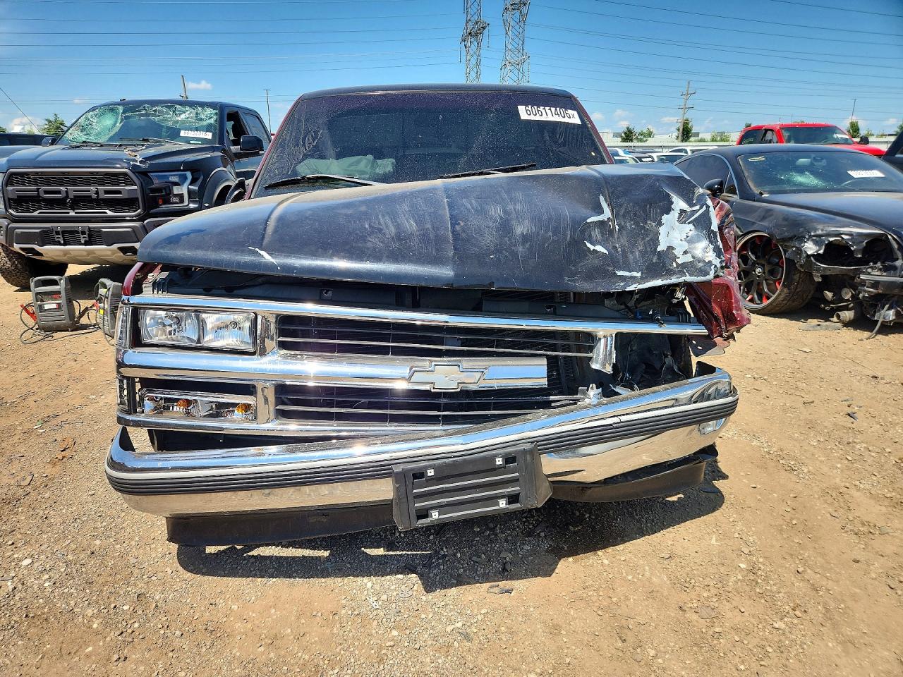 1998 Chevrolet Gmt-400 C1500 Maroon vin: 1GCEC14R4WZ197691