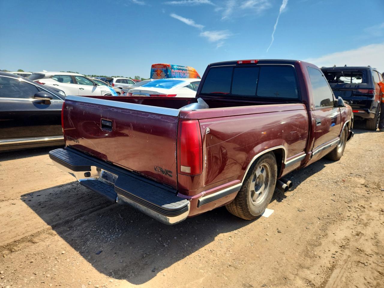 1998 Chevrolet Gmt-400 C1500 Maroon vin: 1GCEC14R4WZ197691