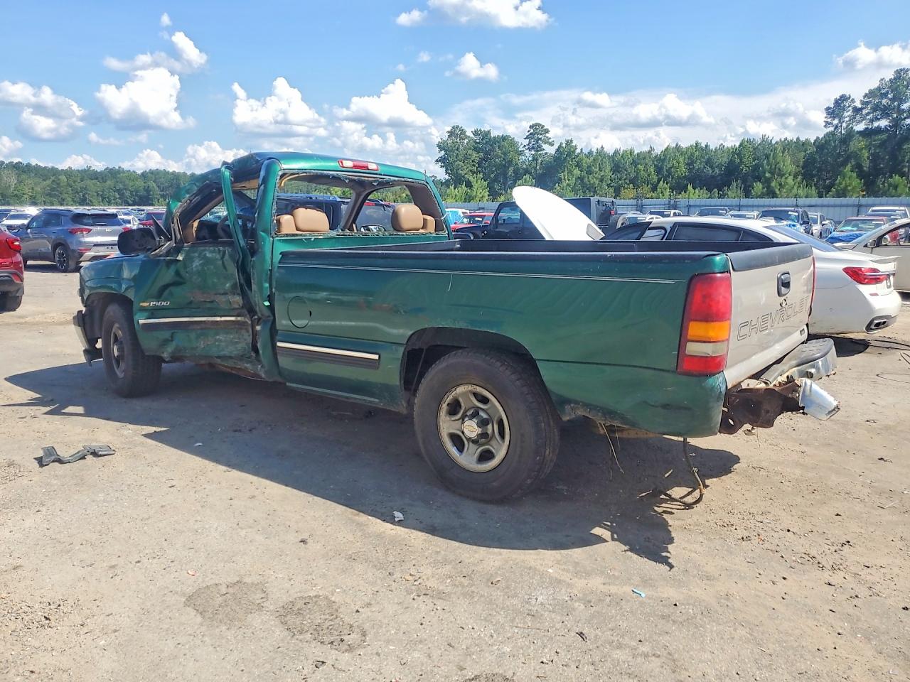1999 Chevrolet Silverado C1500 Green vin: 1GCEC14T1XE148761
