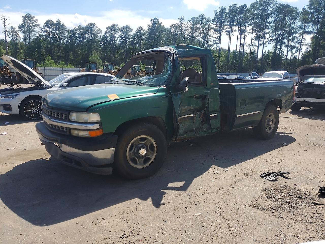 1999 Chevrolet Silverado C1500 Зеленый vin: 1GCEC14T1XE148761