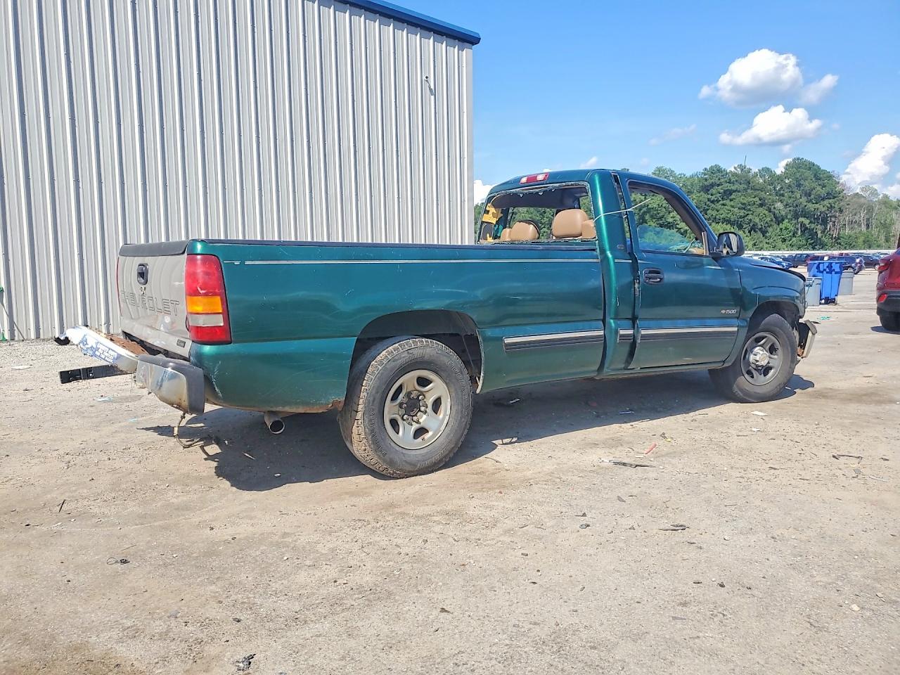 1999 Chevrolet Silverado C1500 Green vin: 1GCEC14T1XE148761