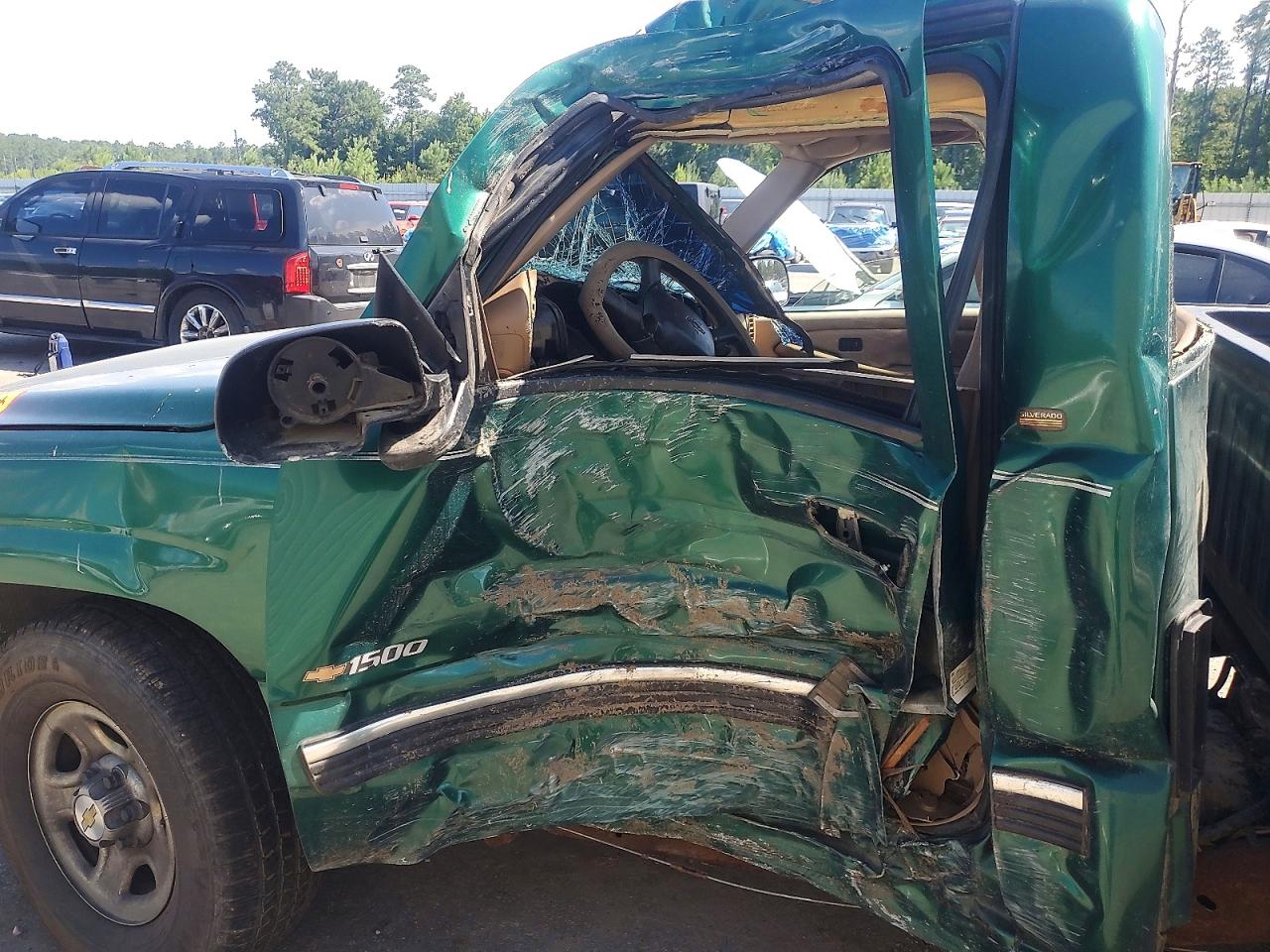 1999 Chevrolet Silverado C1500 Green vin: 1GCEC14T1XE148761